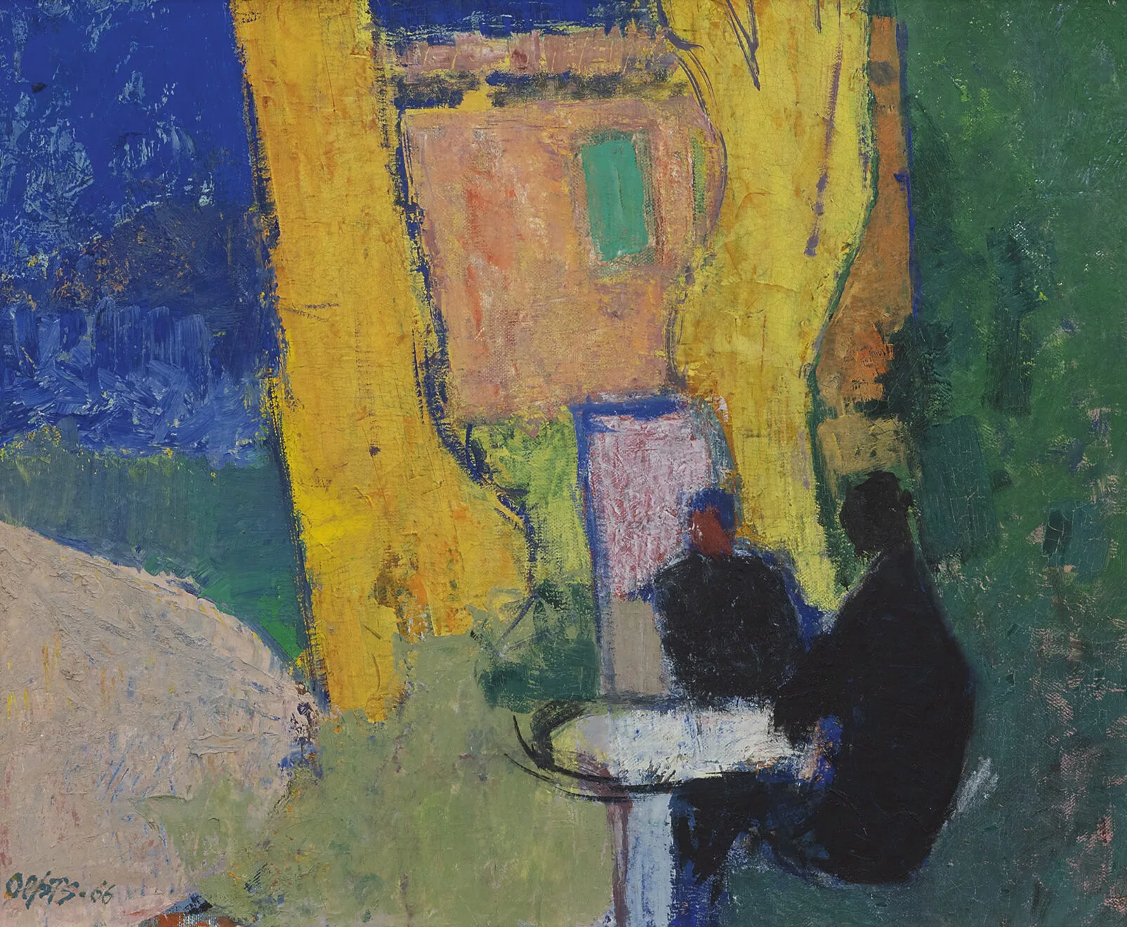 Wim Oepts: Compositie met zittende figuren