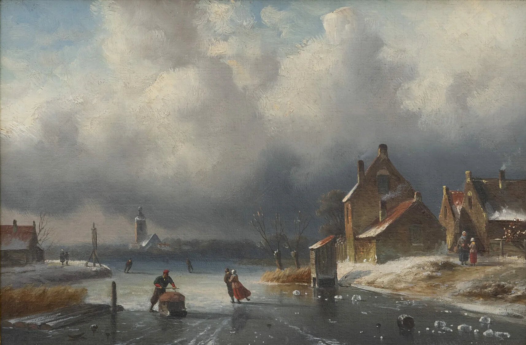 Charles Leickert: Schaatsplezier op een winterse dag