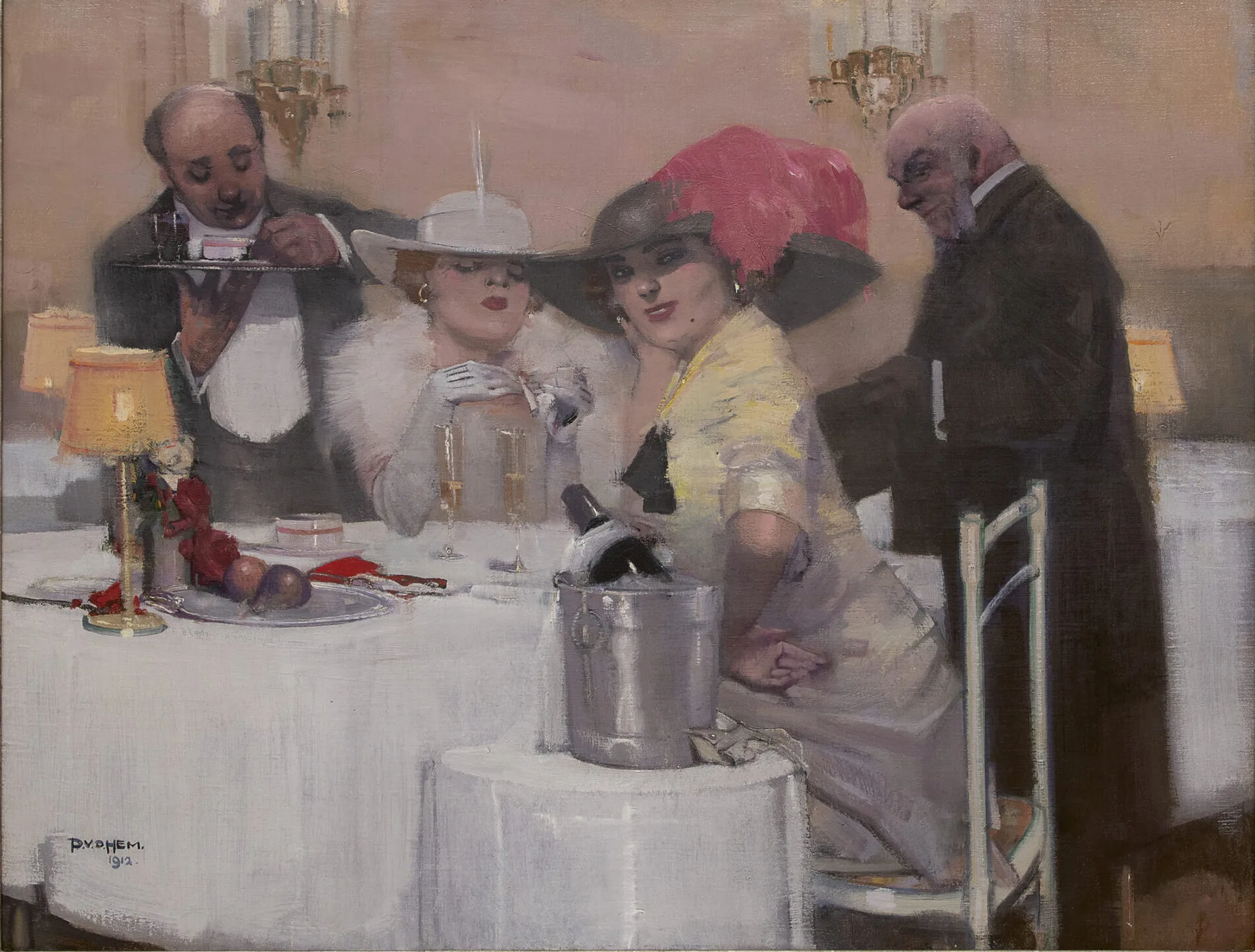 Piet van der Hem: In het restaurant