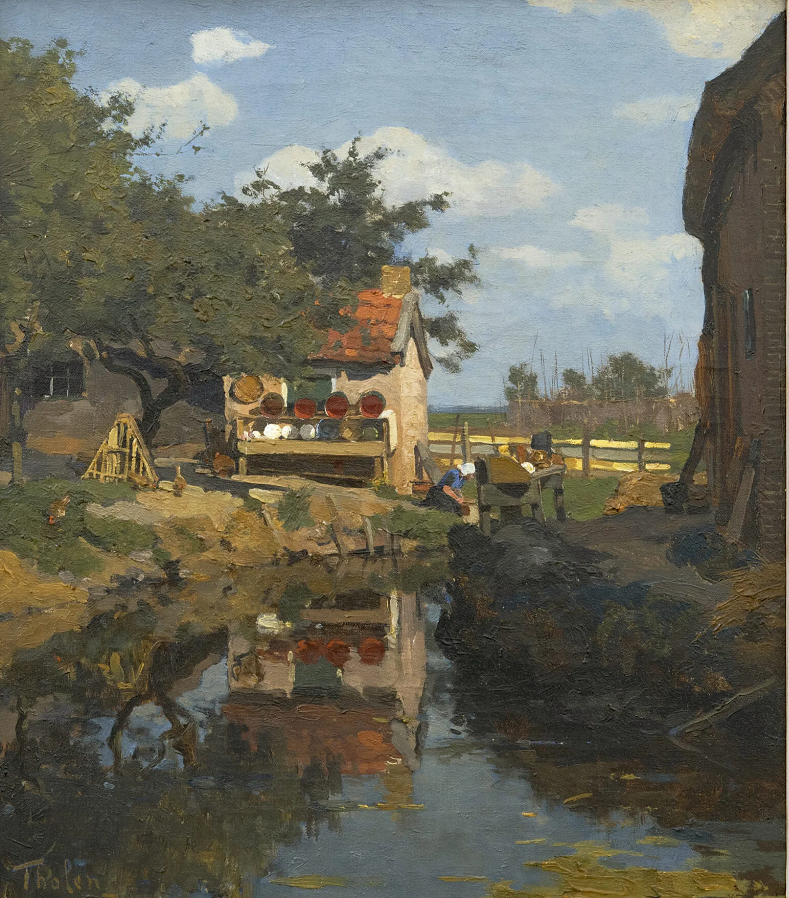 Willem Bastiaan Tholen: Zonnig boerenlandschap