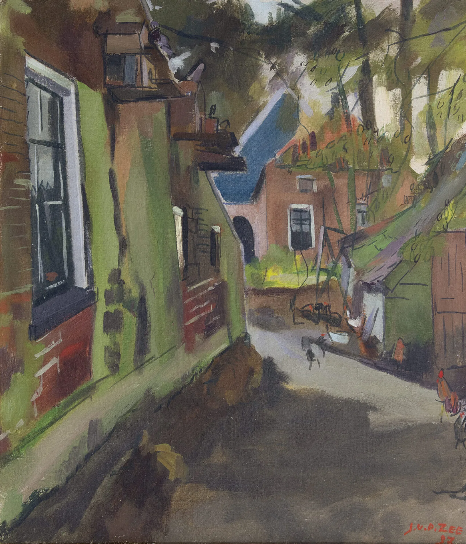Jan van der Zee: Dorpsstraatje