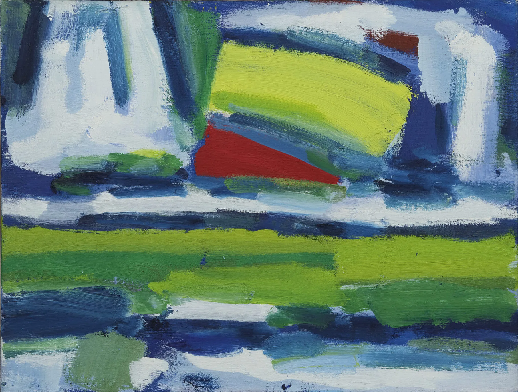 Gerrit Benner: Landschap met rode wolk
