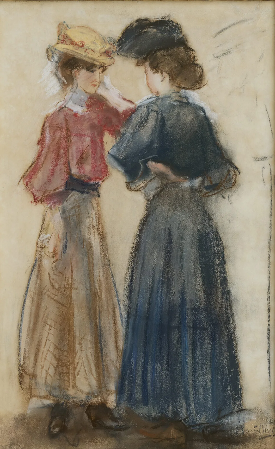 Isaac Israels, Twee vrouw, Pastel te koop