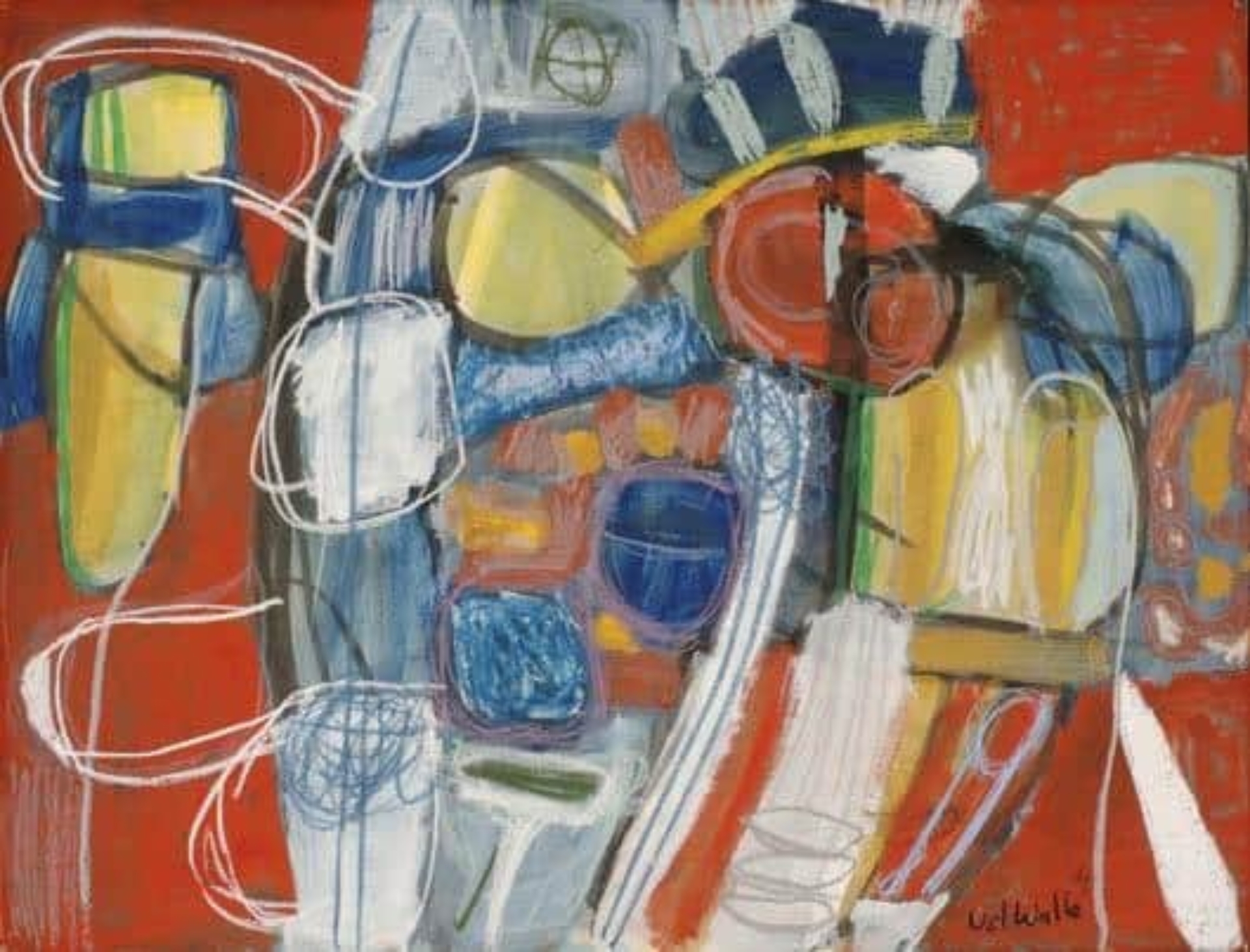 Fred van de Walle: Abstracte compositie