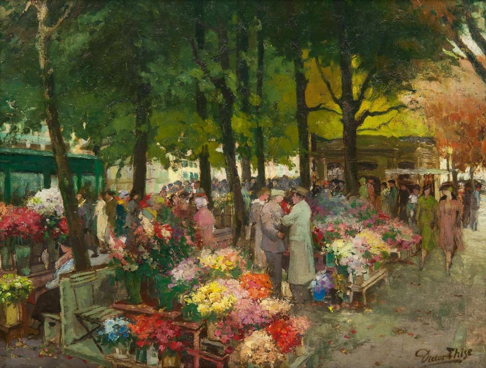 Victor Thise: Bloemenmarkt
