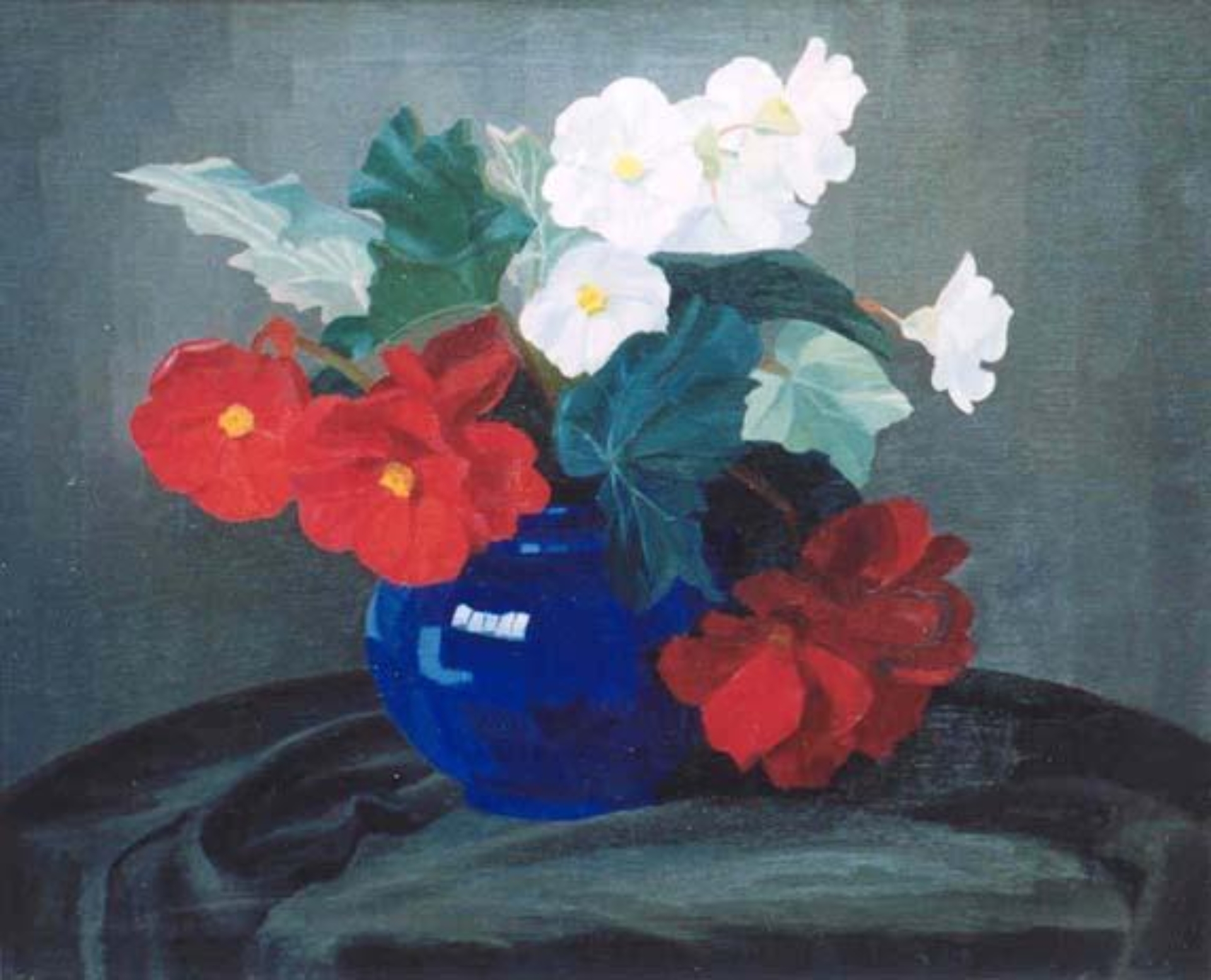 Dirk Smorenberg: Boeket in blauwe vaas