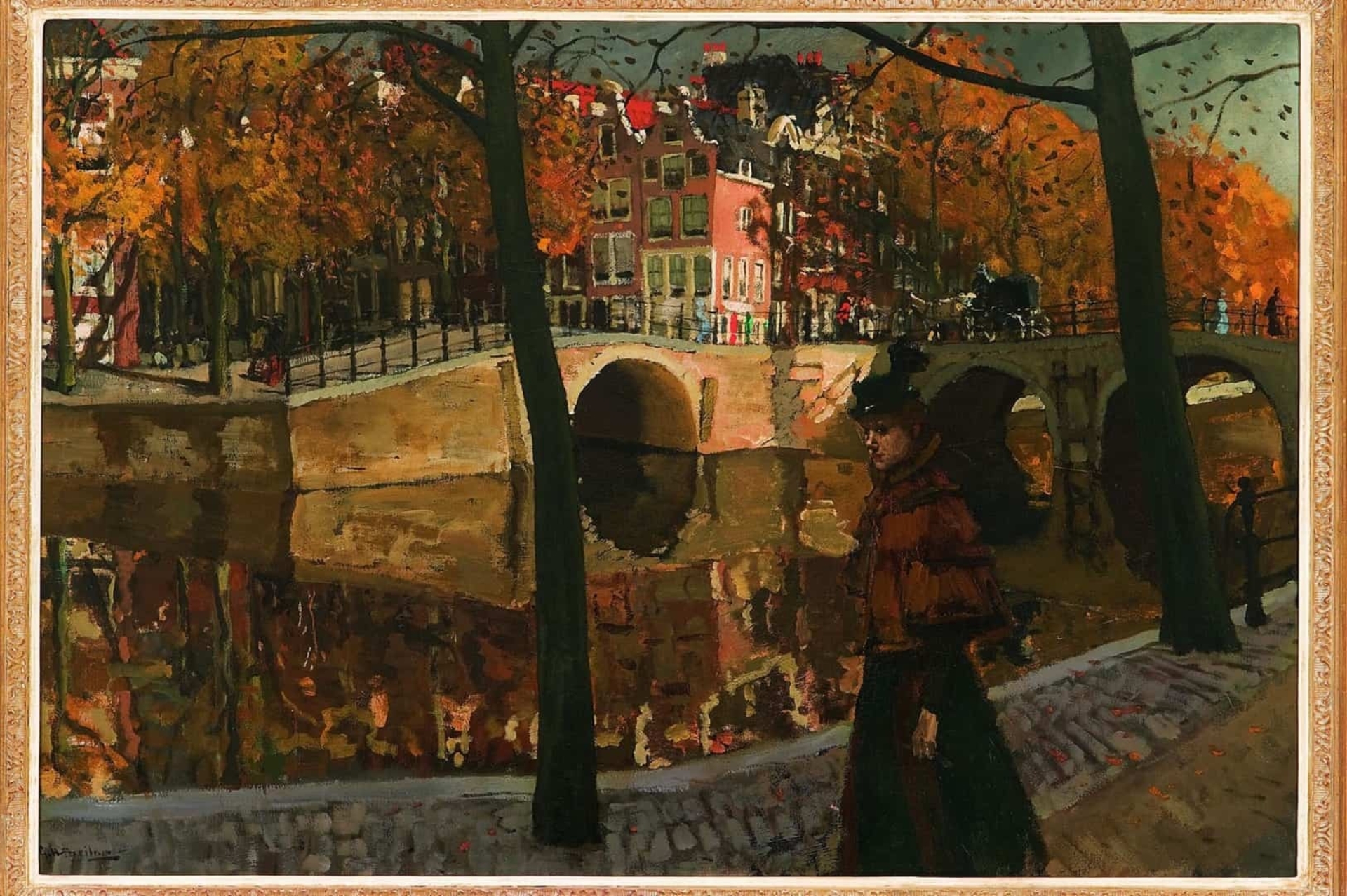 George Hendrik Breitner: Gezicht op de Keizersgracht, hoek Reguliersgracht te Amsterdam