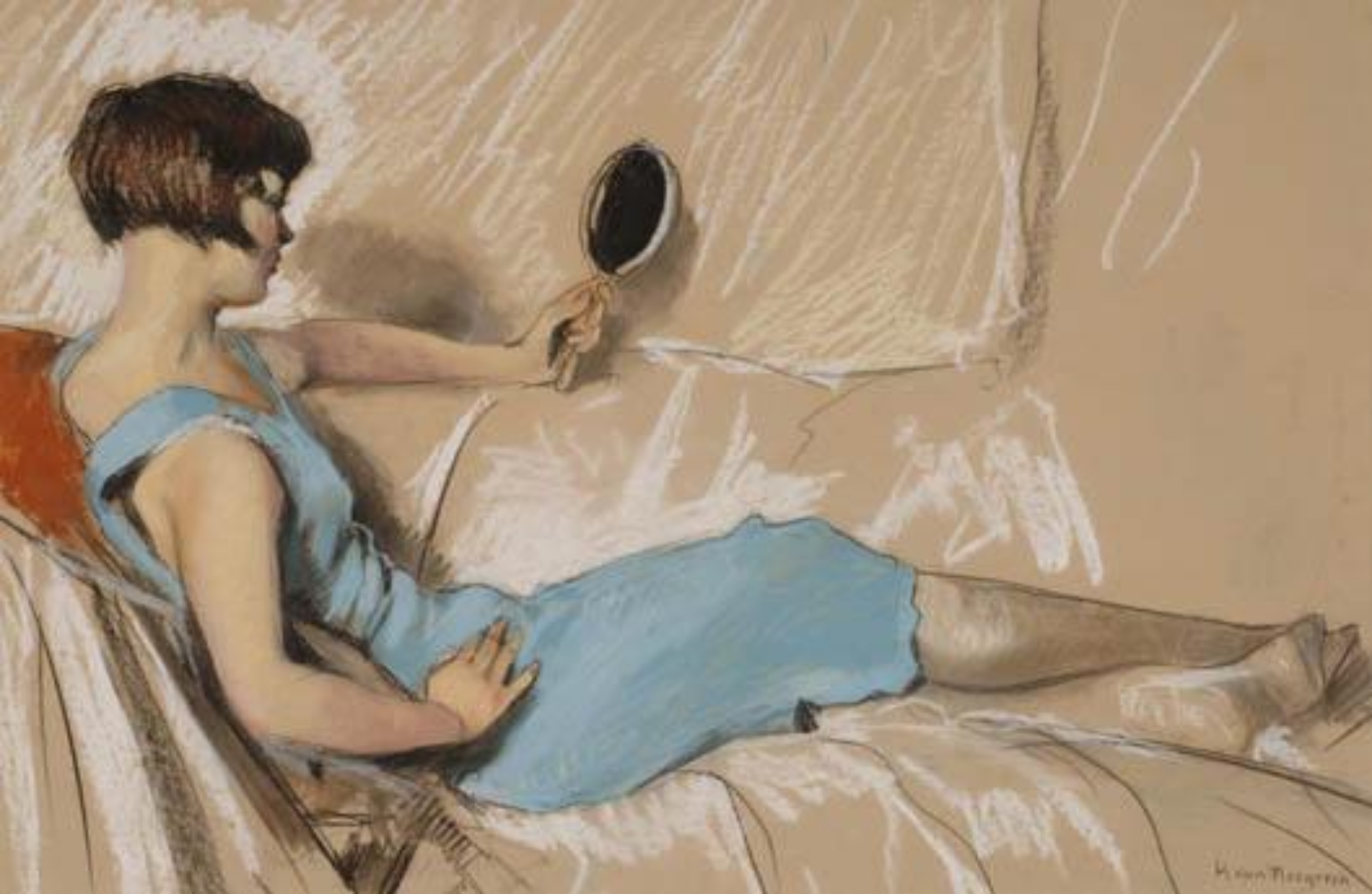 Han van Meegeren: Dame in blauwe jurk