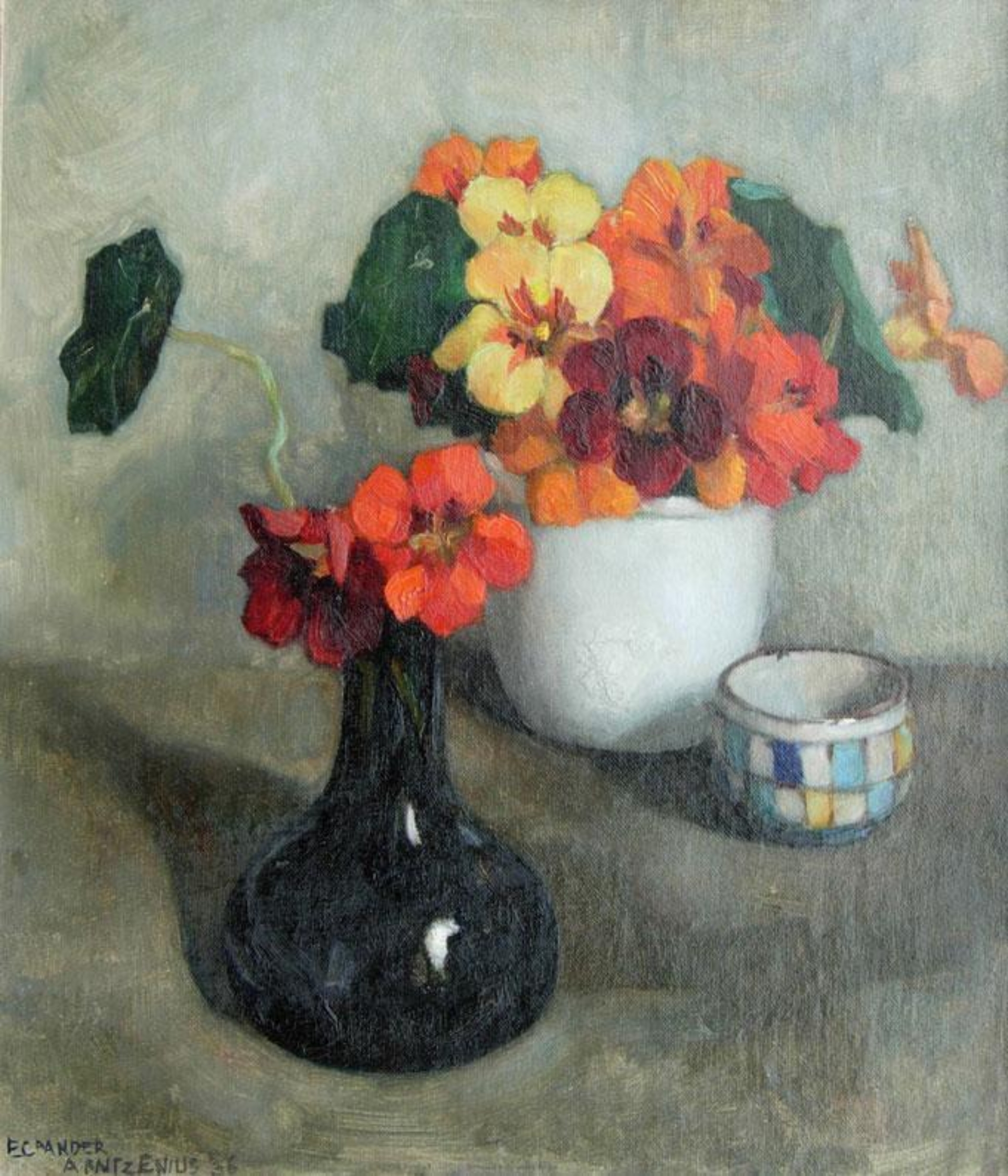 Elise Arntzenius: Viooltjes in vaasjes
