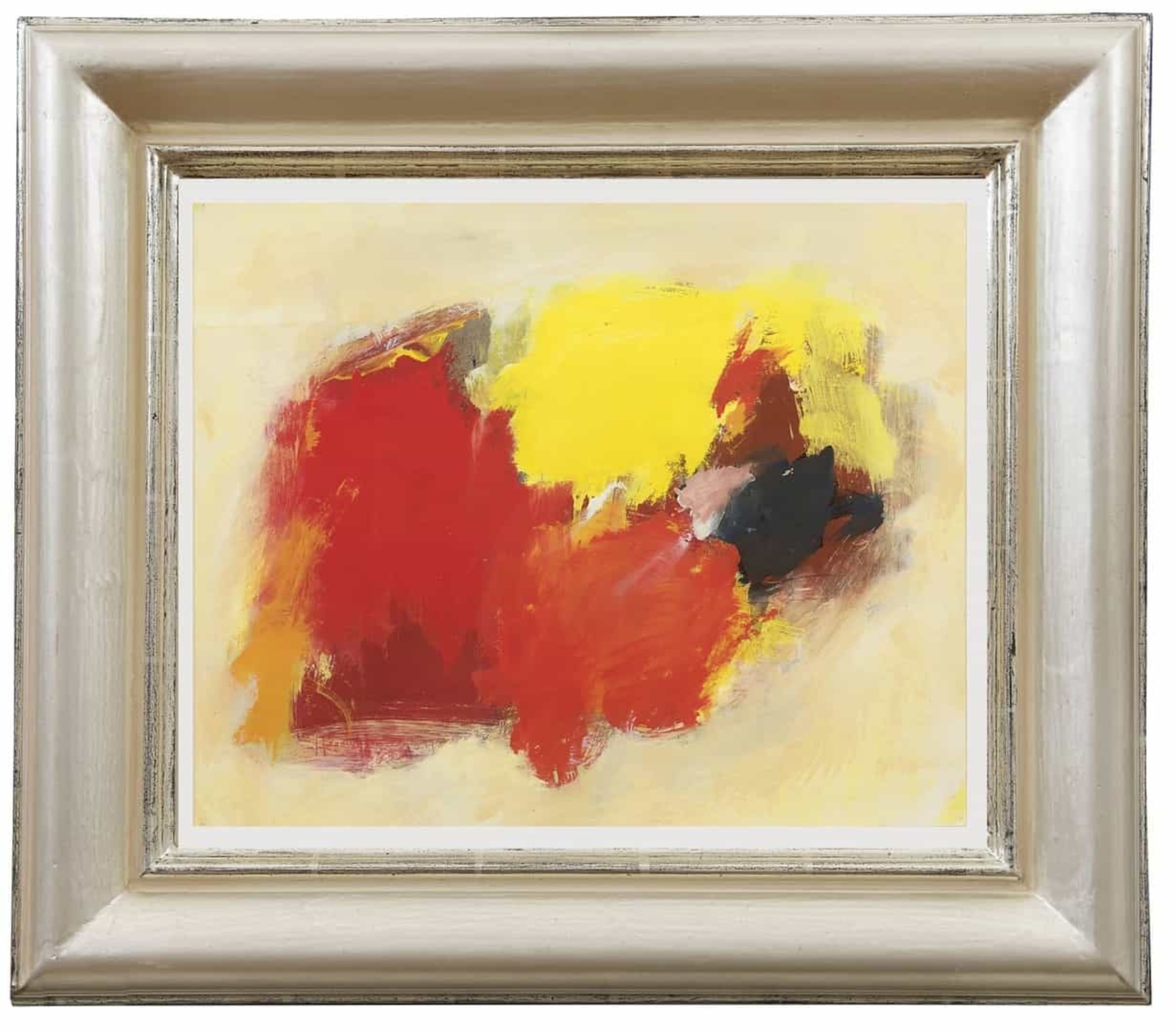 Eugène Brands: Abstract landschap (in lijst)