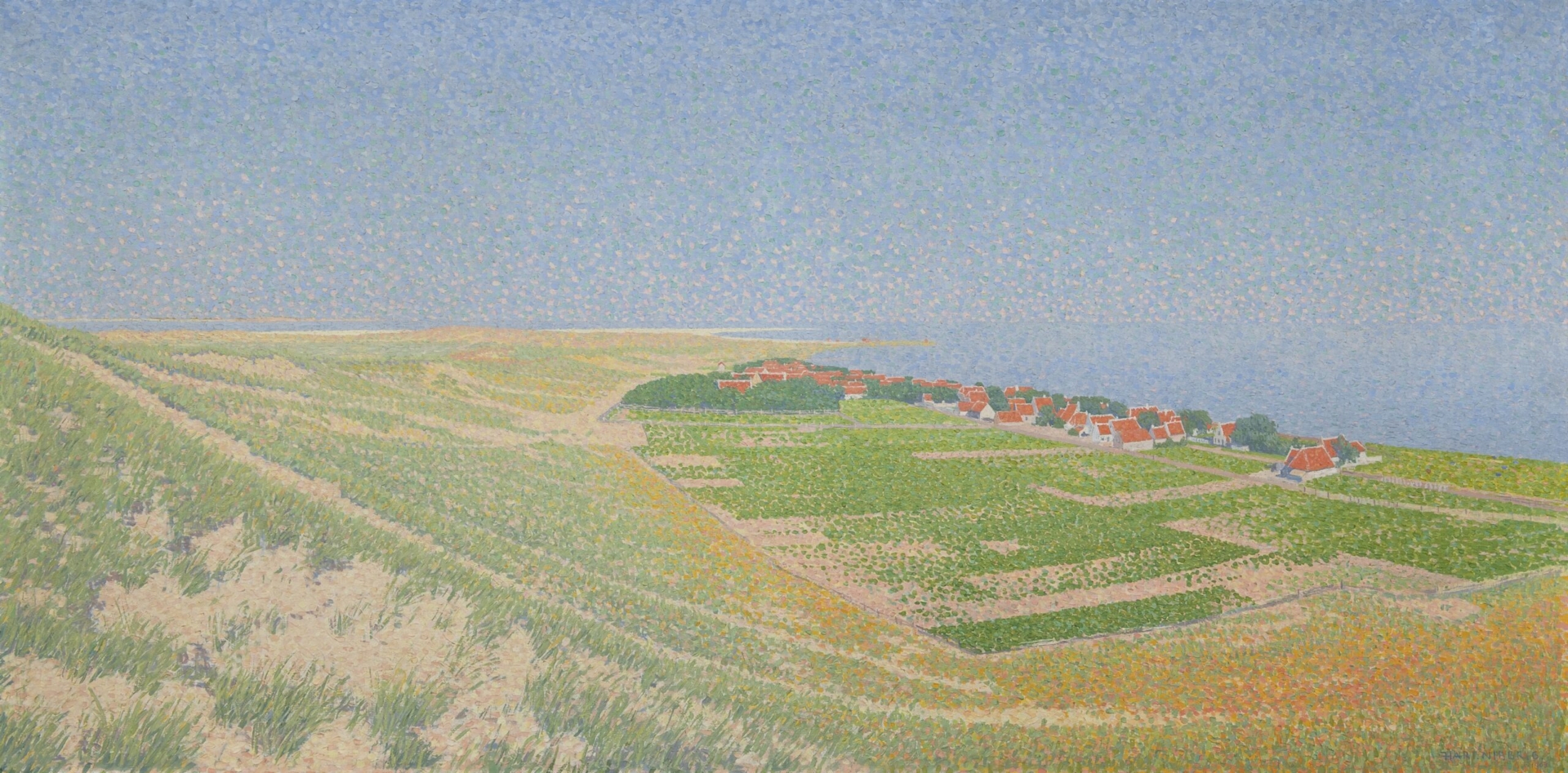 Ferdinand Hart Nibbrig: Gezicht op Vlieland
