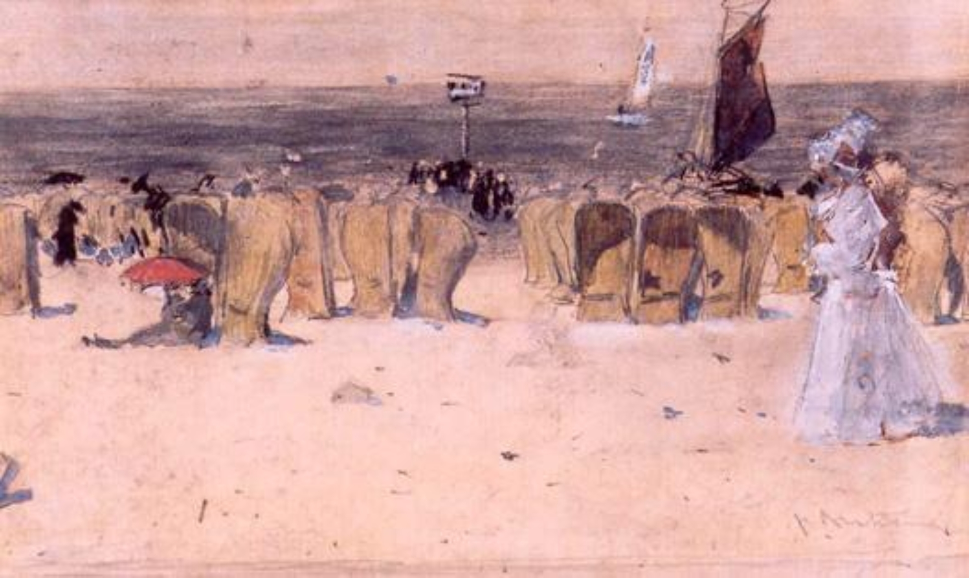 Floris Arntzenius: Flaneren op het strand van Scheveningen
