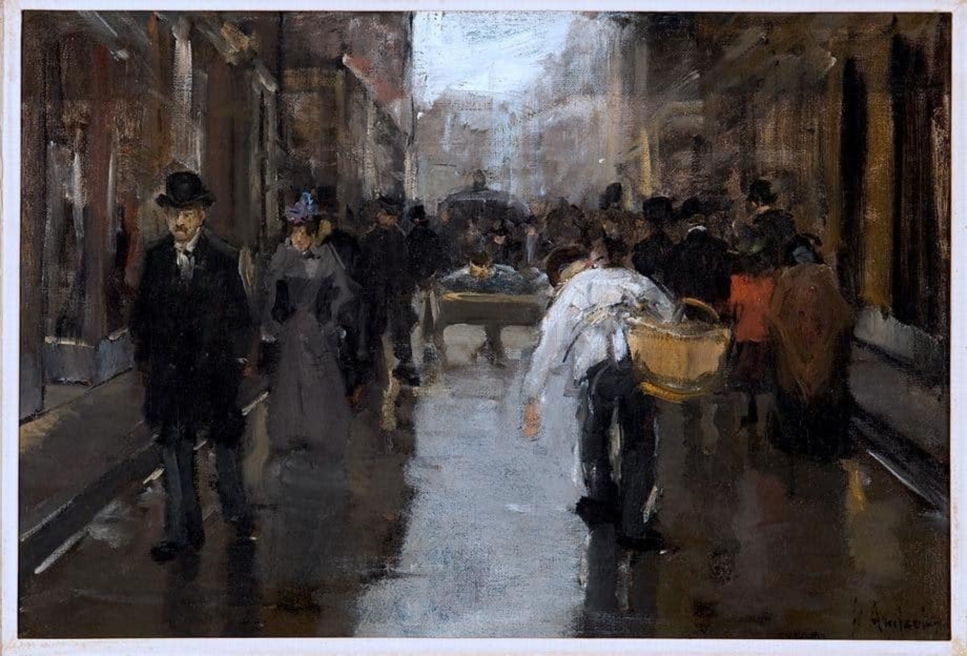 Floris Arntzenius: Slagersjongen in een Haagse straat