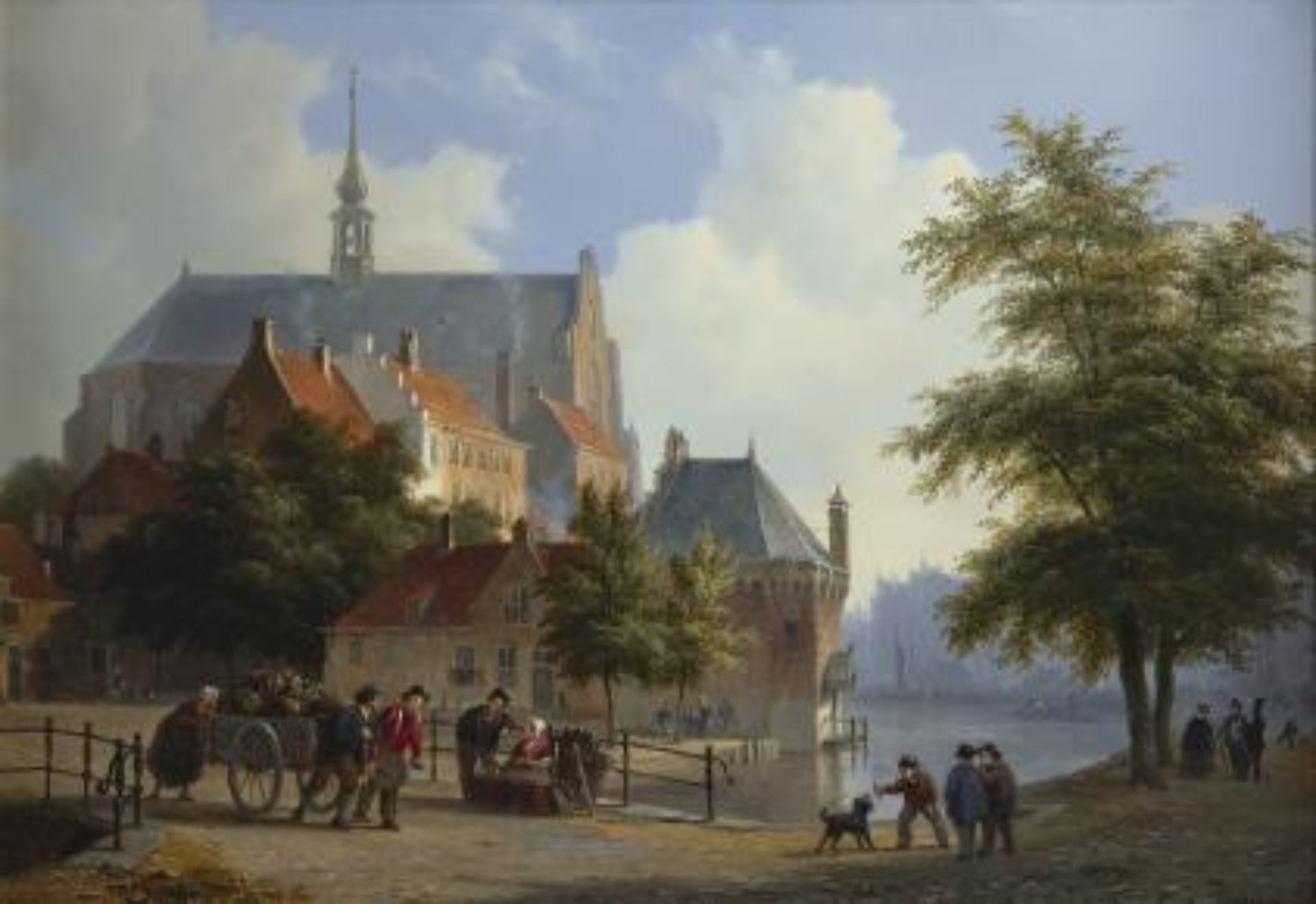 Bartholomeus Johannes van Hove: Drukbevolkt Hollands stadje