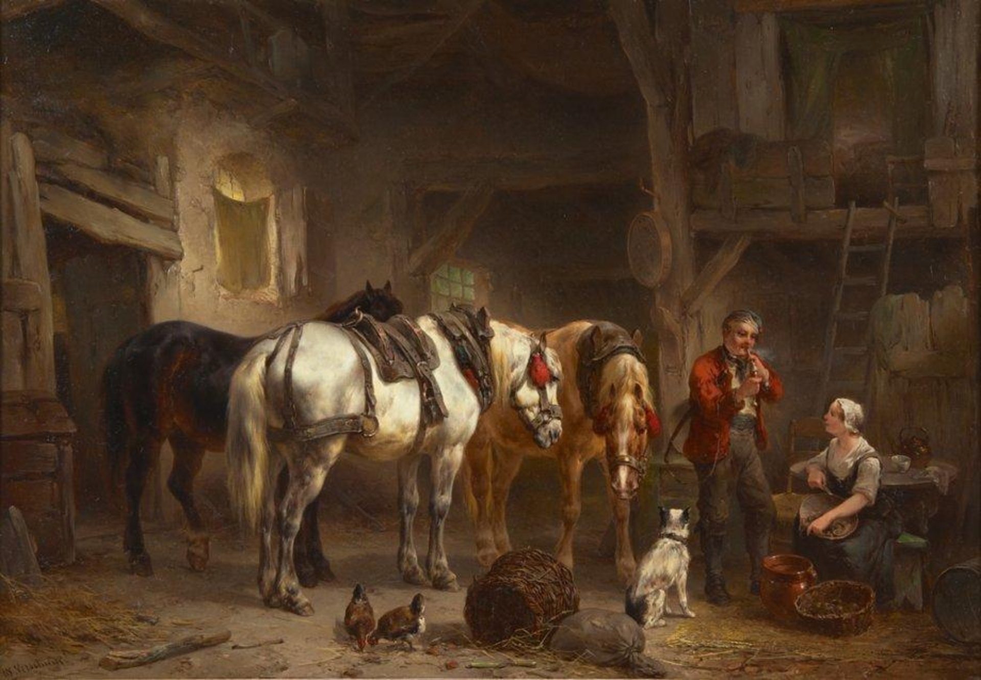 Wouterus Verschuur: In de stal