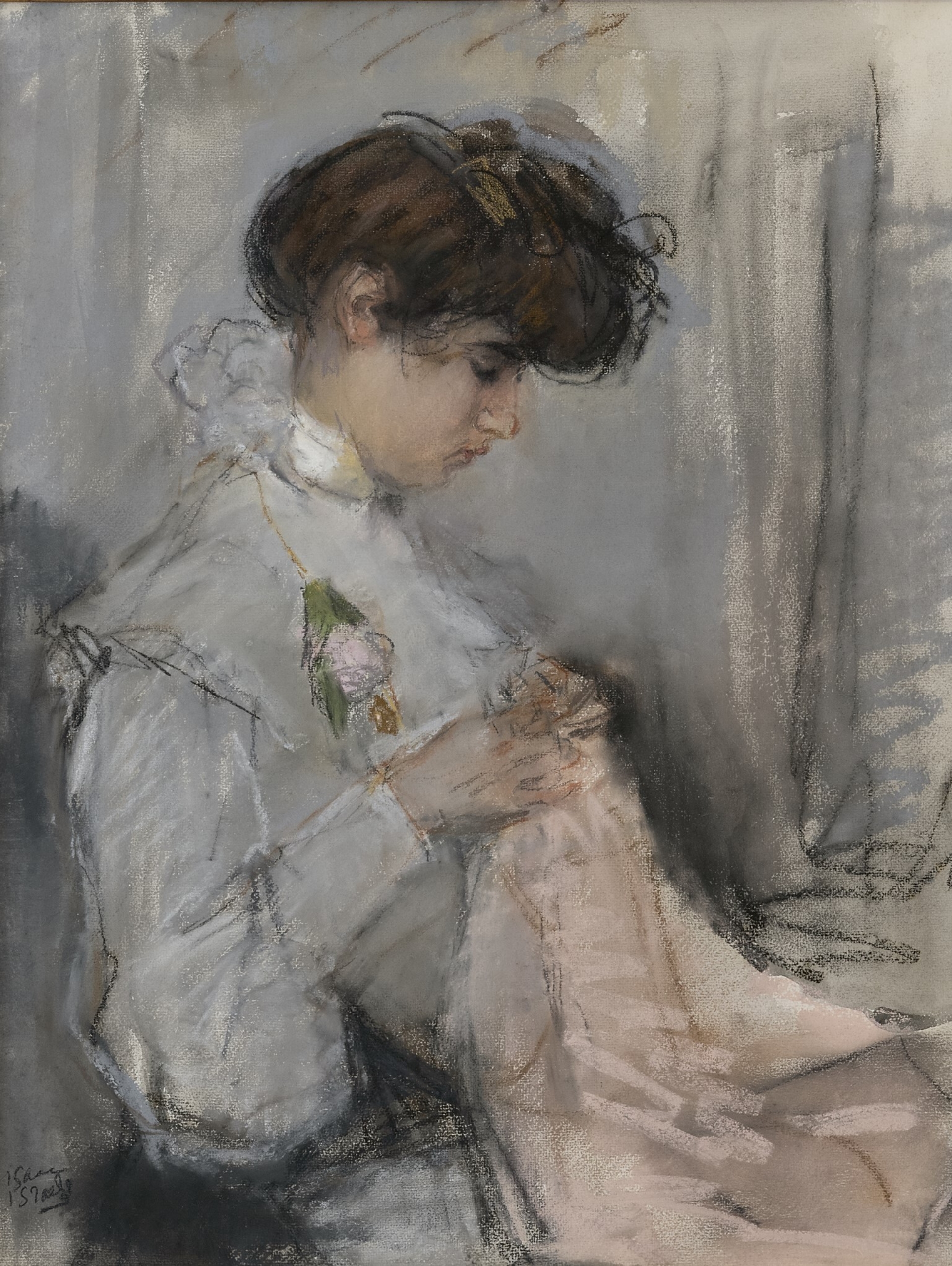 Isaac Israels: Handwerkend meisje