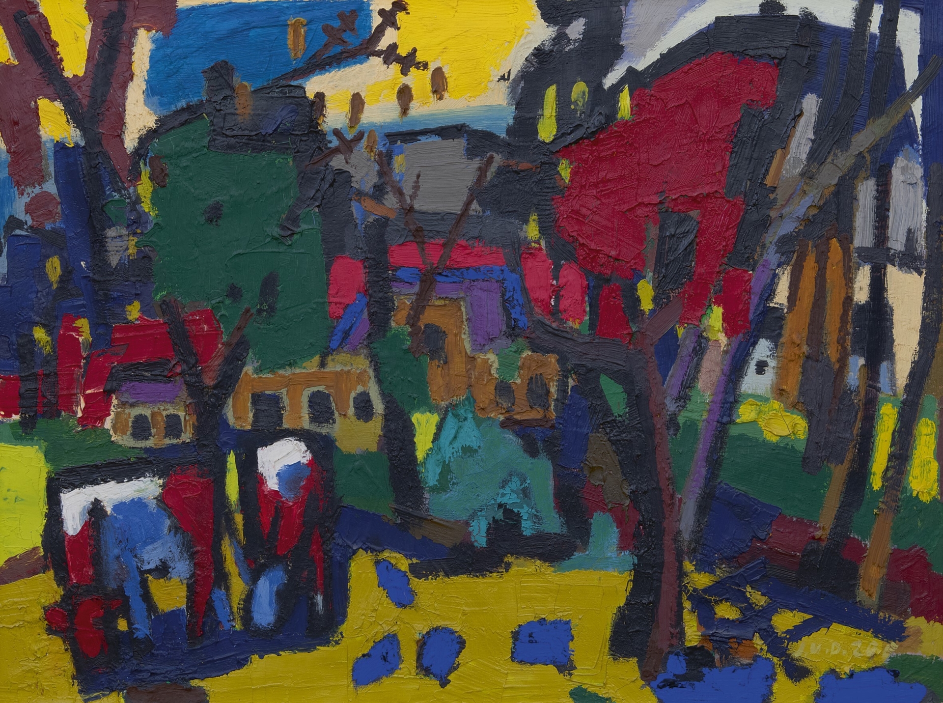 Jan van der Zee: Kleurrijk landschap