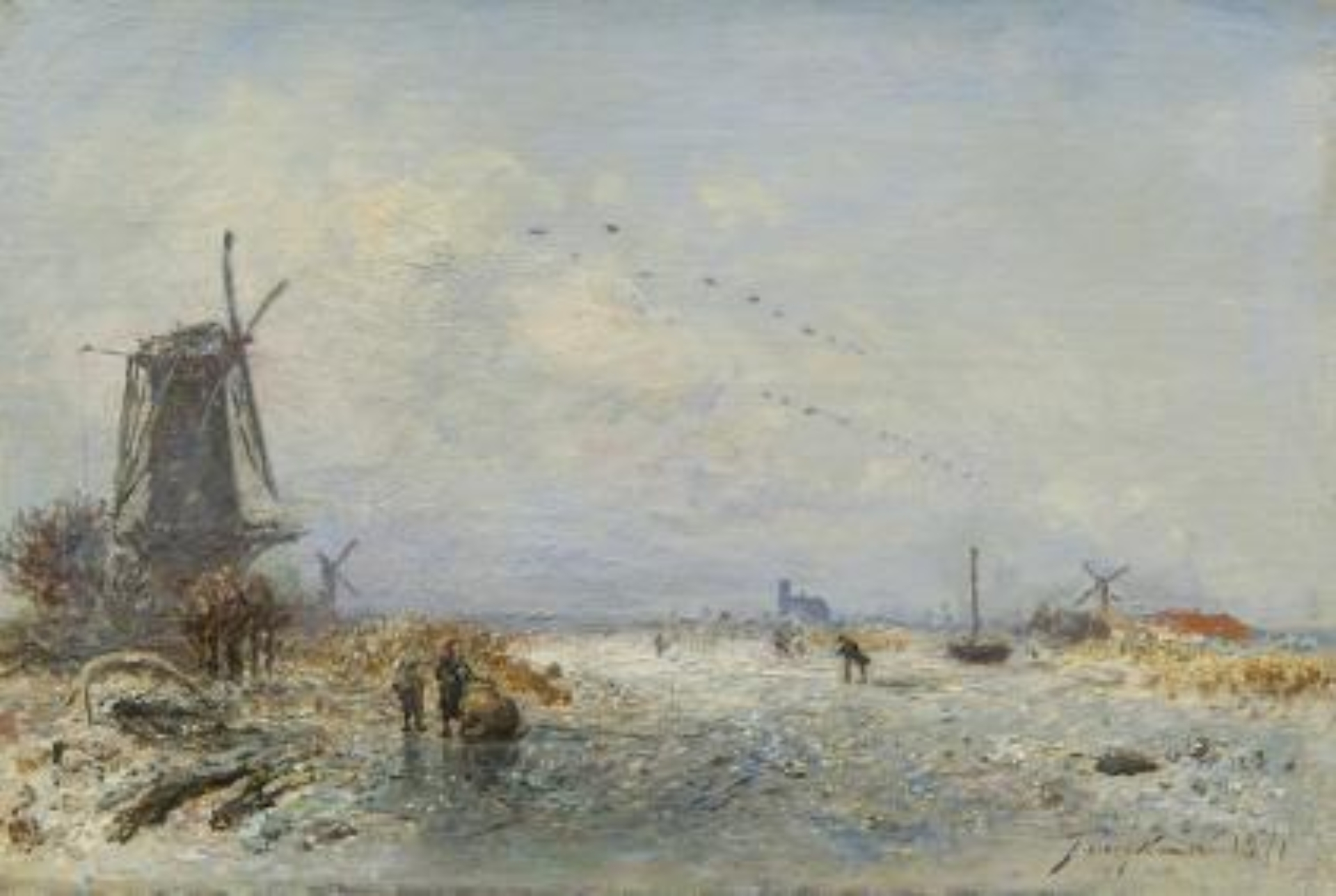 Johan Barthold Jongkind: Winter in Holland