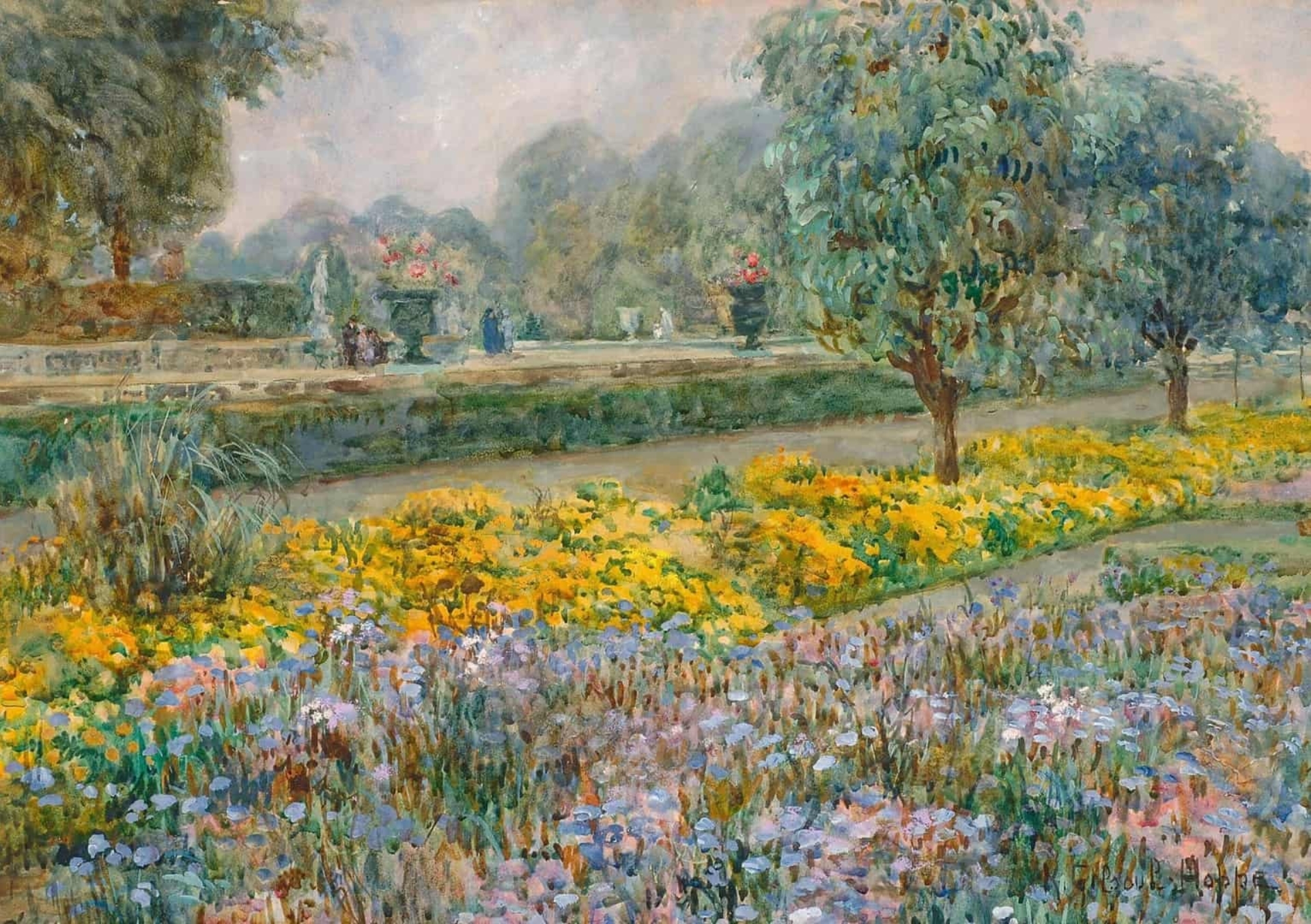 Ketty Gilsoul-Hoppe: Bloemenweelde in het park