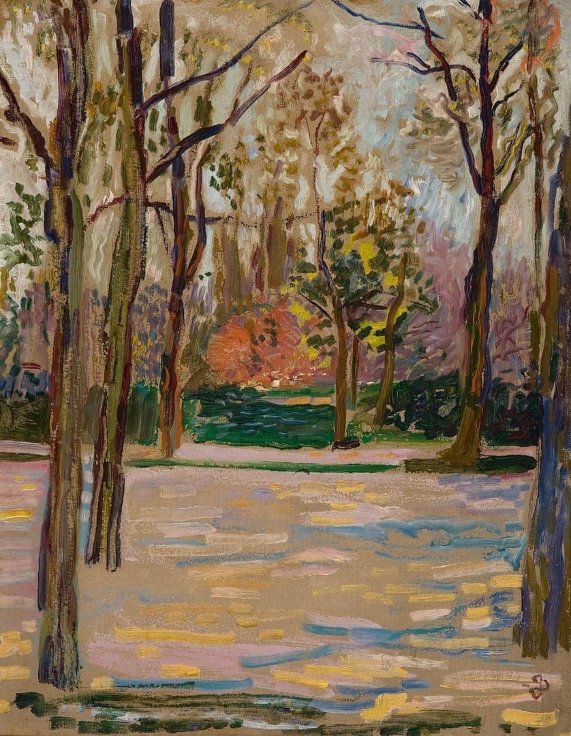 Jan Sluijters: Laan met bomen