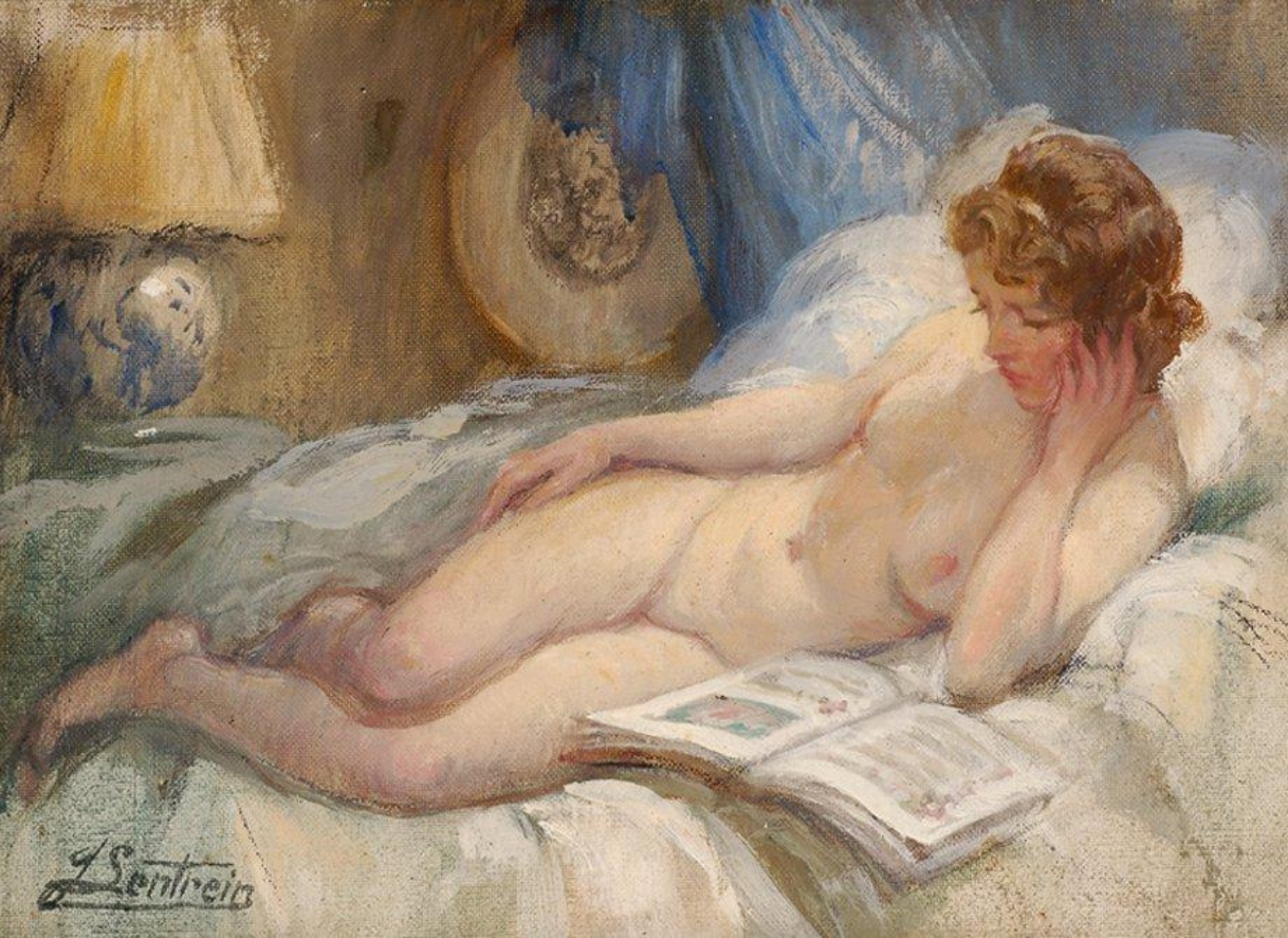 Jules Lentrein: Liggend naakt