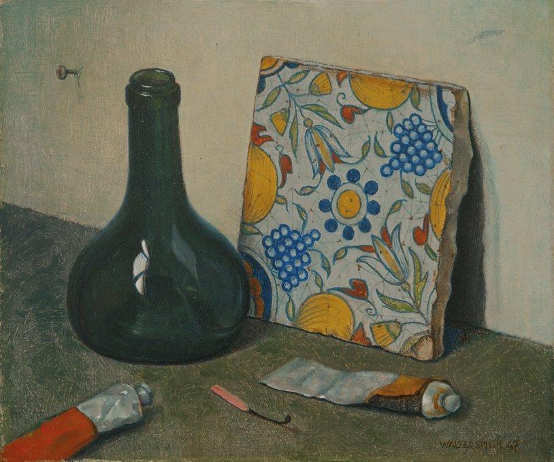 Anthonie Wouter Smit: Stilleven met fles