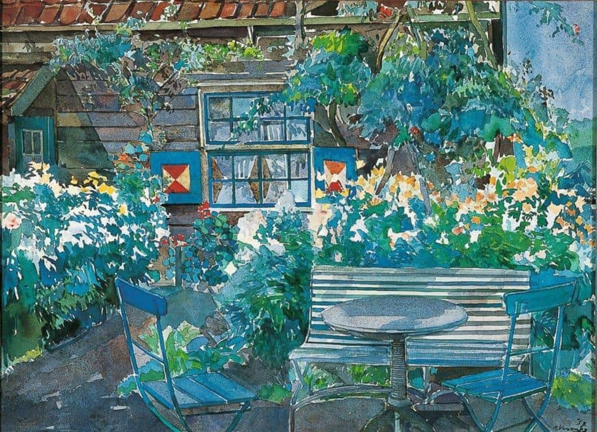 Kees Verwey: Voorjaarsweelde in de tuin