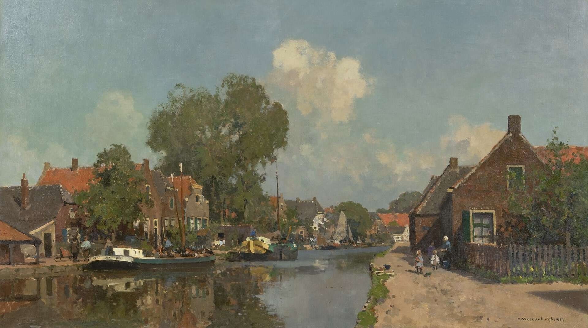 Cornelis Vreedenburgh: Zonnig stadsgezicht