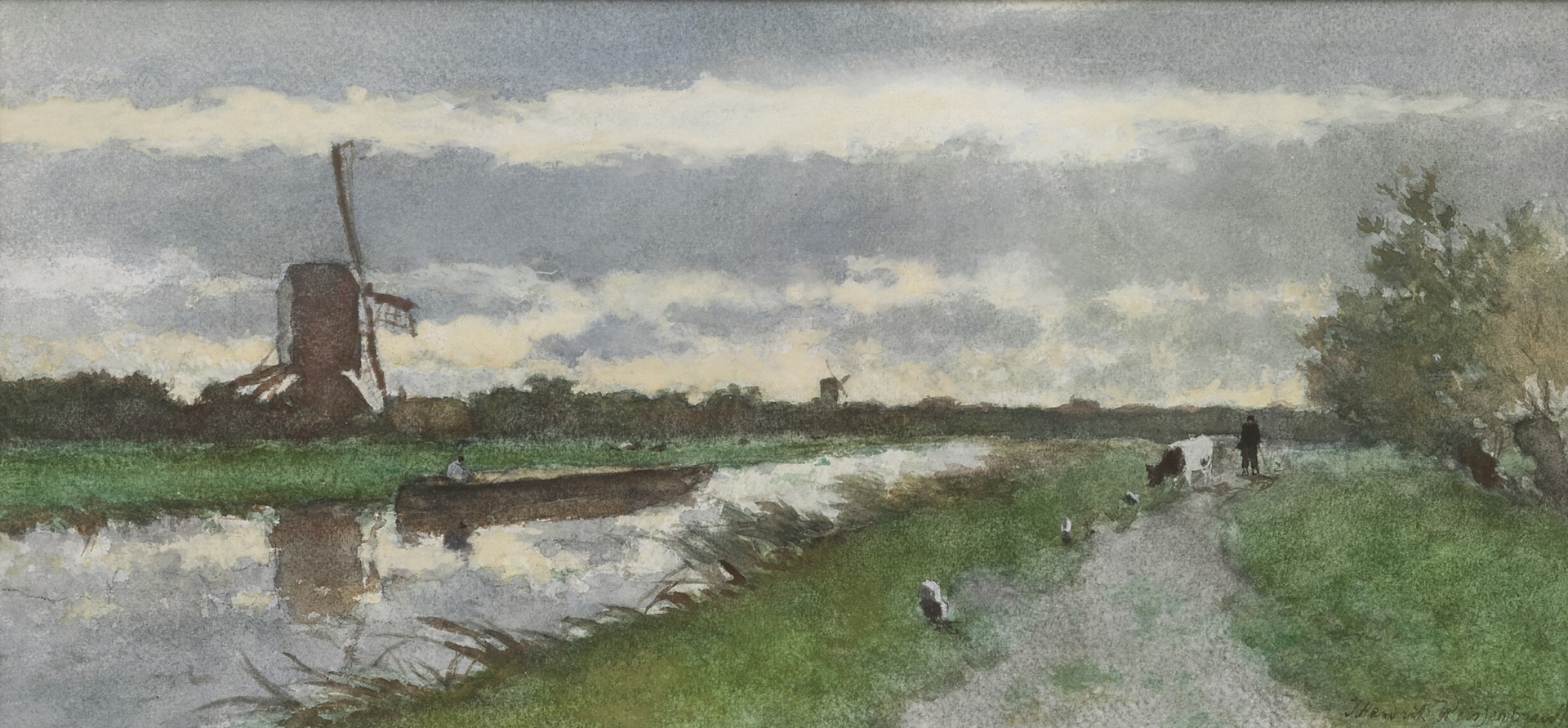 Hendrik Johannes Weissenbruch: Poldervaart