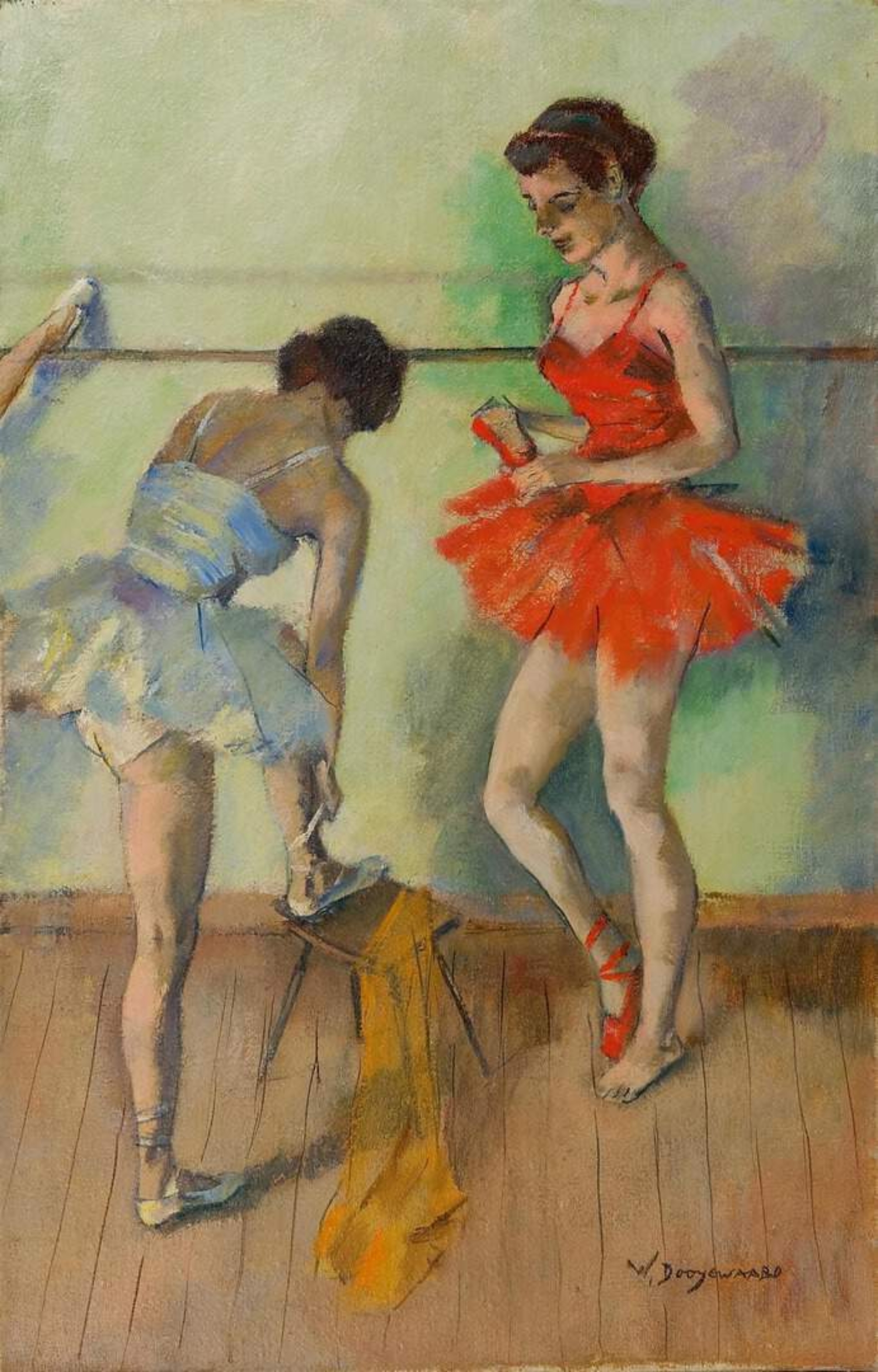 Willem Dooijewaard: Twee ballerina's