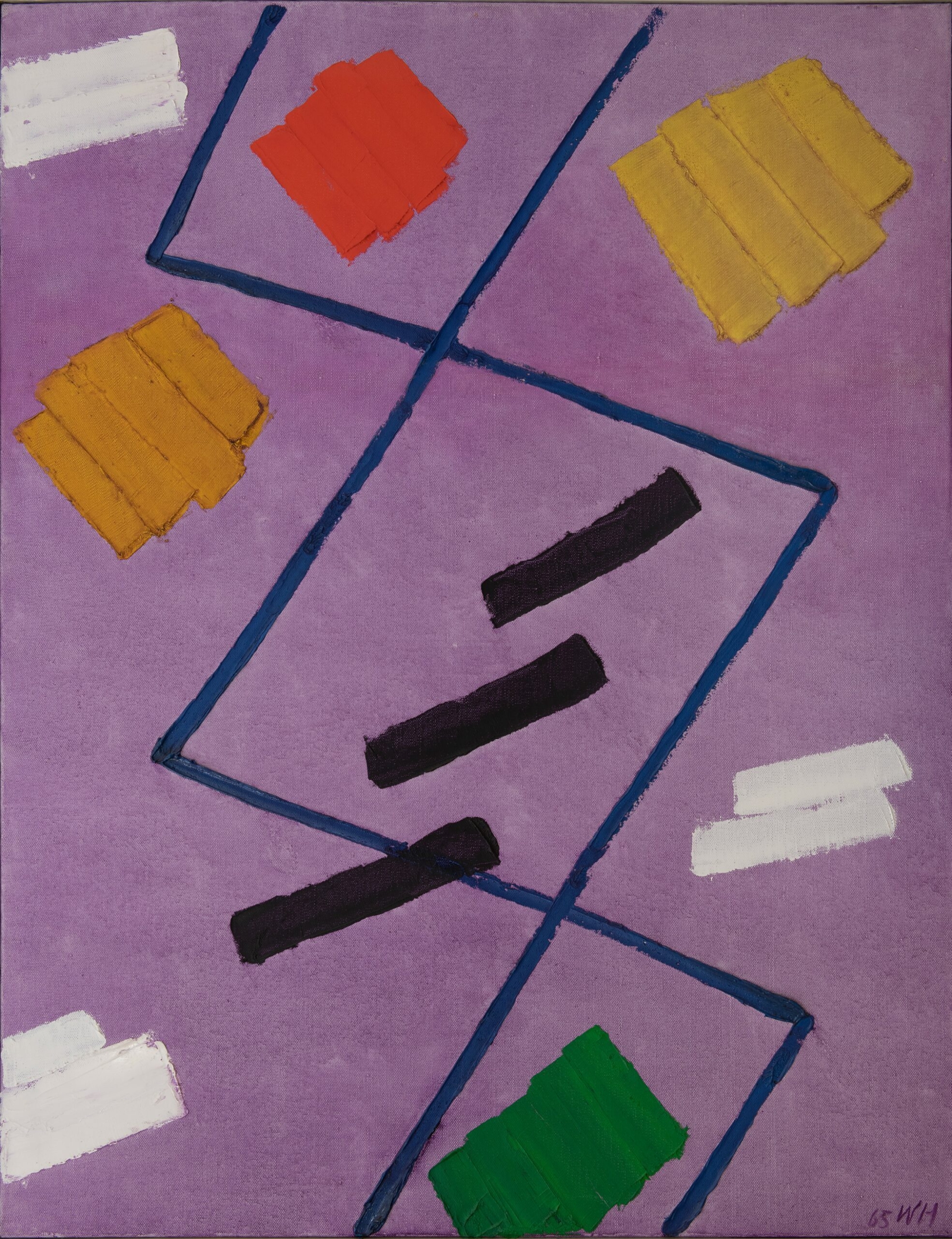 Willem Hussem: Composition purple