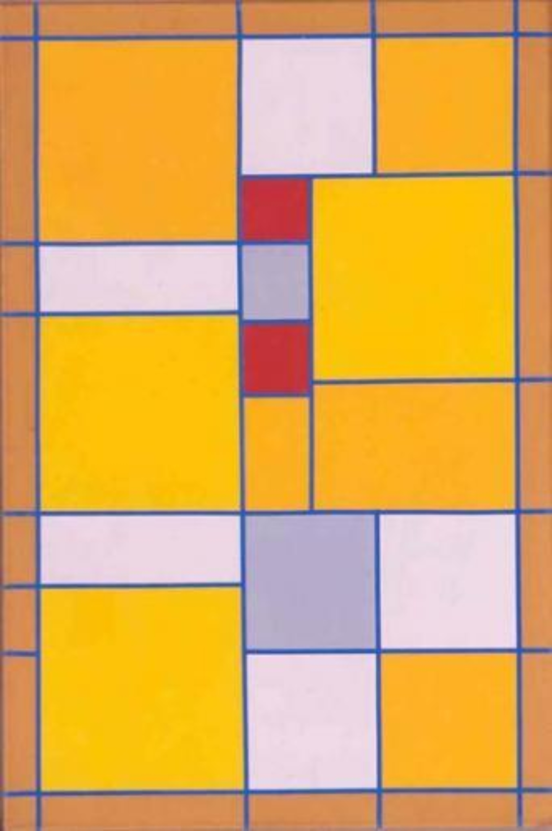 Siep van den Berg: Compositie geel en rood