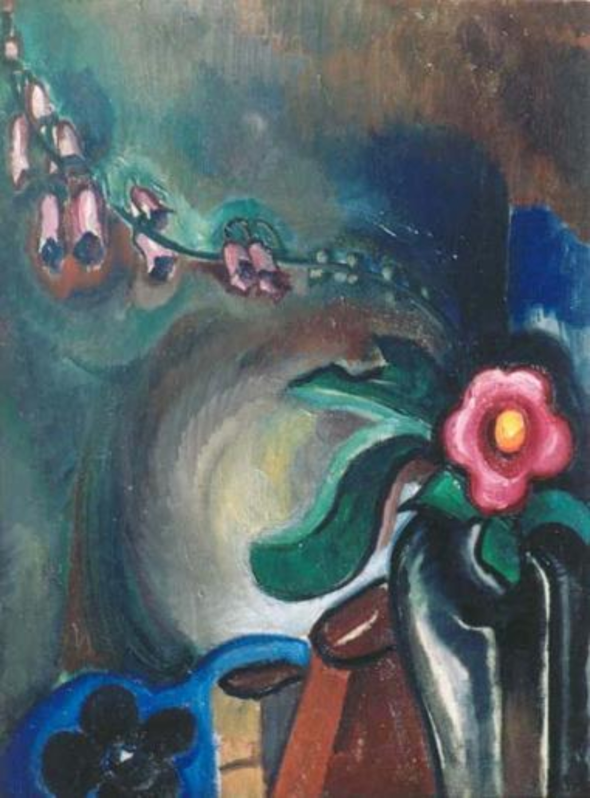 Else Berg: Stilleven met bloemen