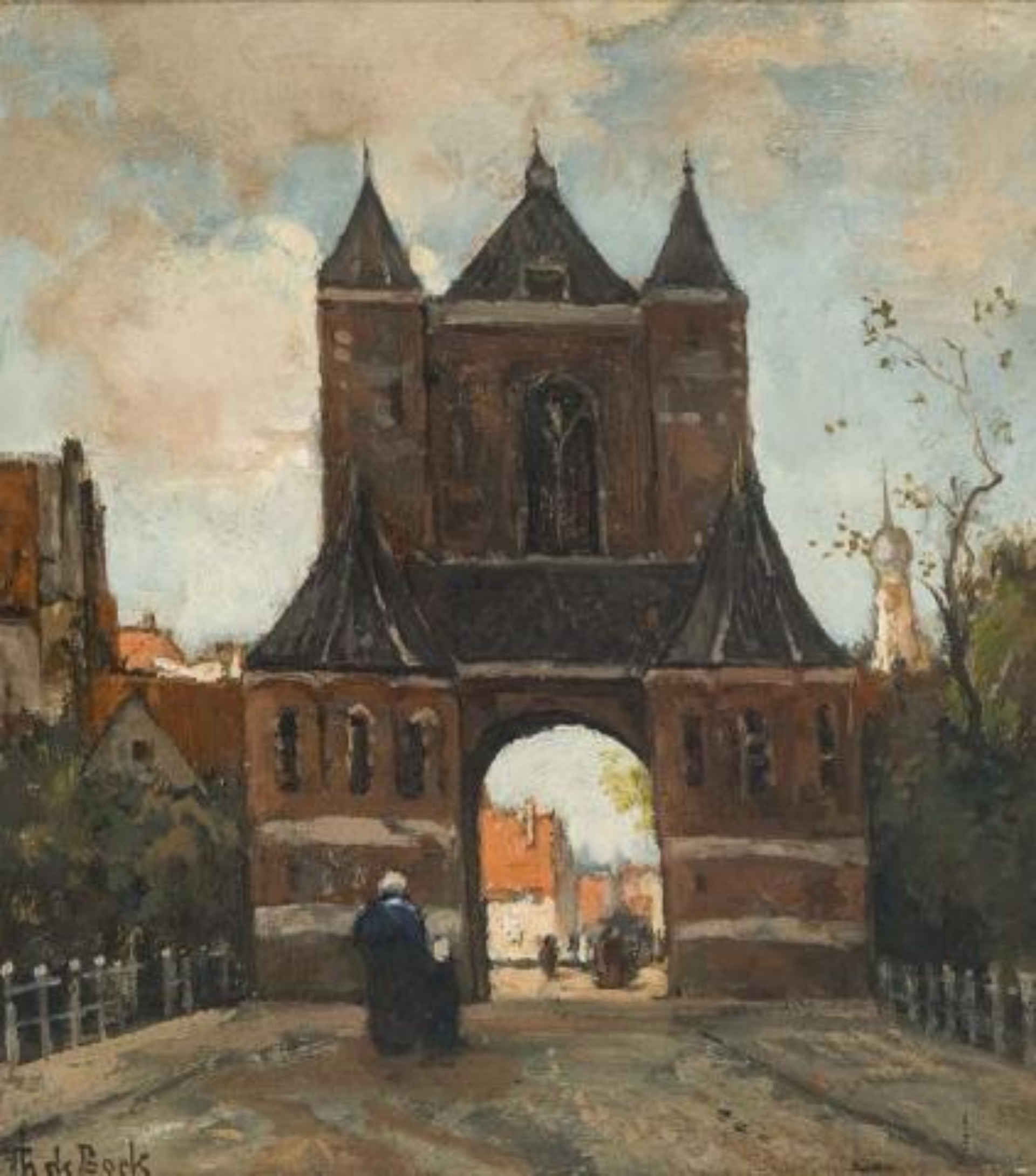 Théophile de Bock: Stadspoort te Haarlem