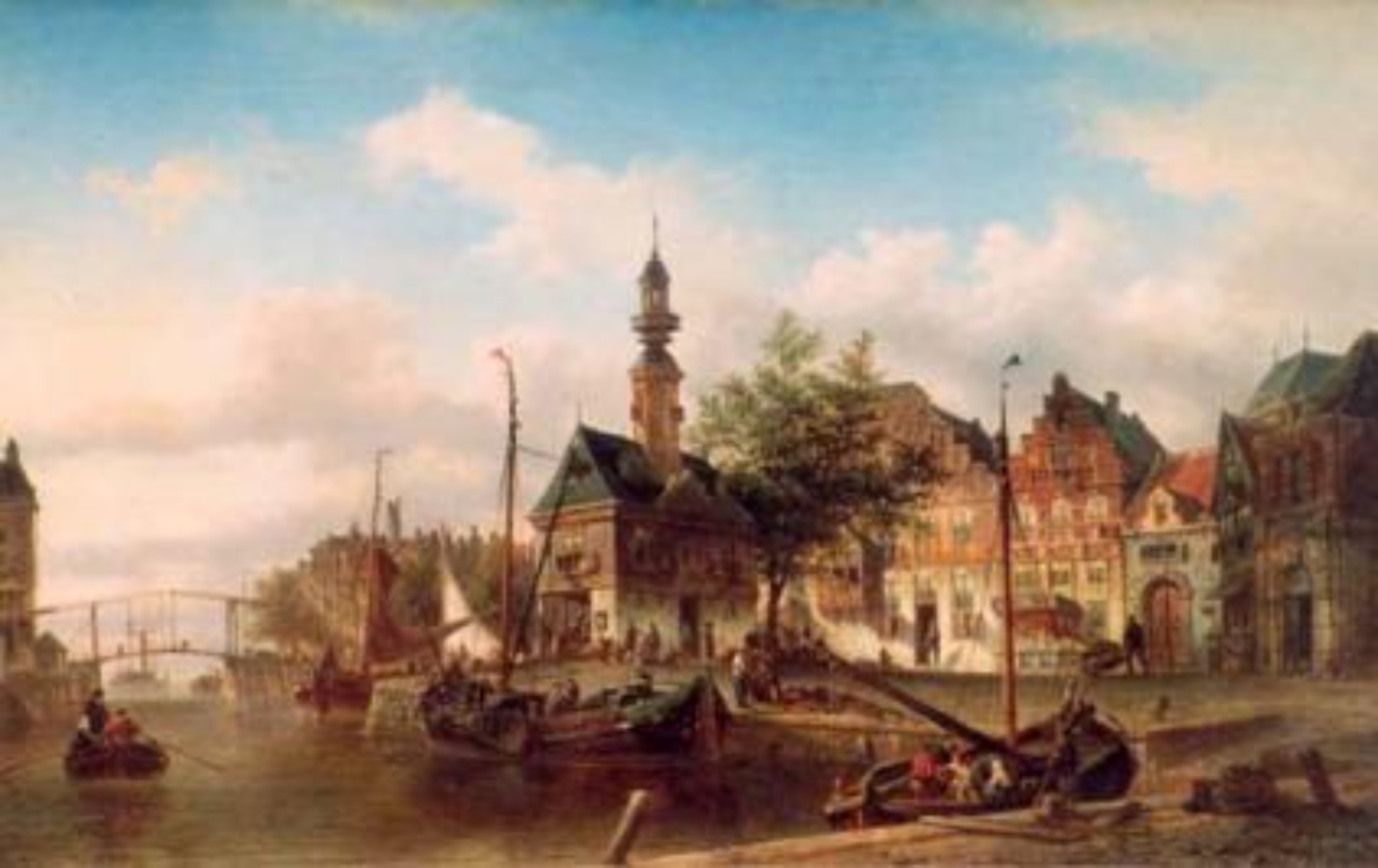 Elias Pieter van Bommel: Gezicht op Kampen