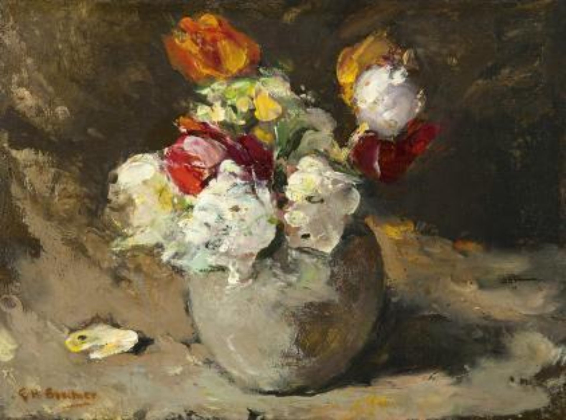 George Hendrik Breitner: Bloemen in een vaas