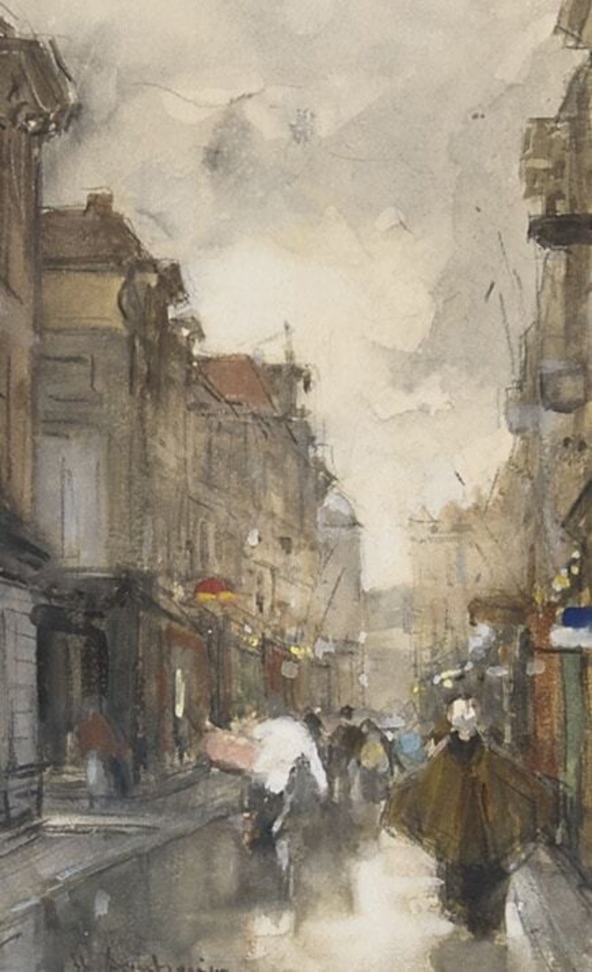 Floris Arntzenius: Wandelen door de Spuistraat, Den Haag