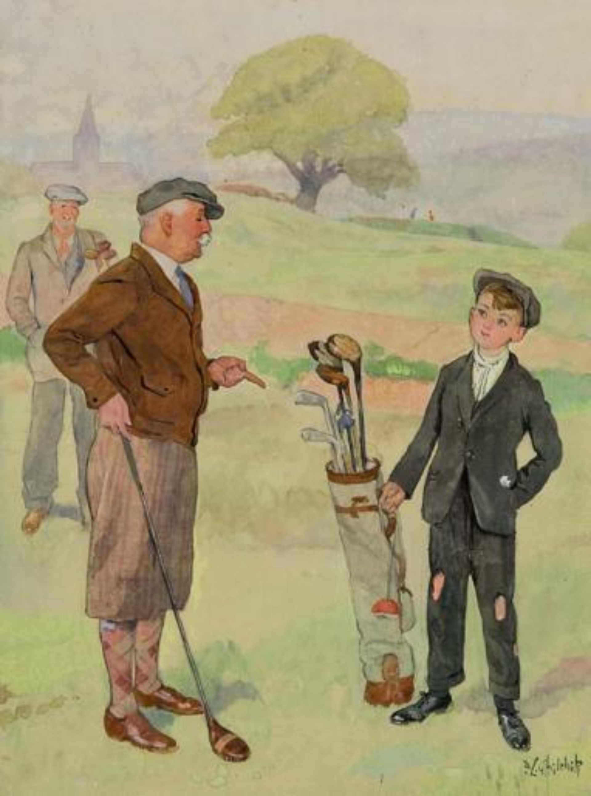 David Louis Ghilchik: De golfspeler en zijn caddie