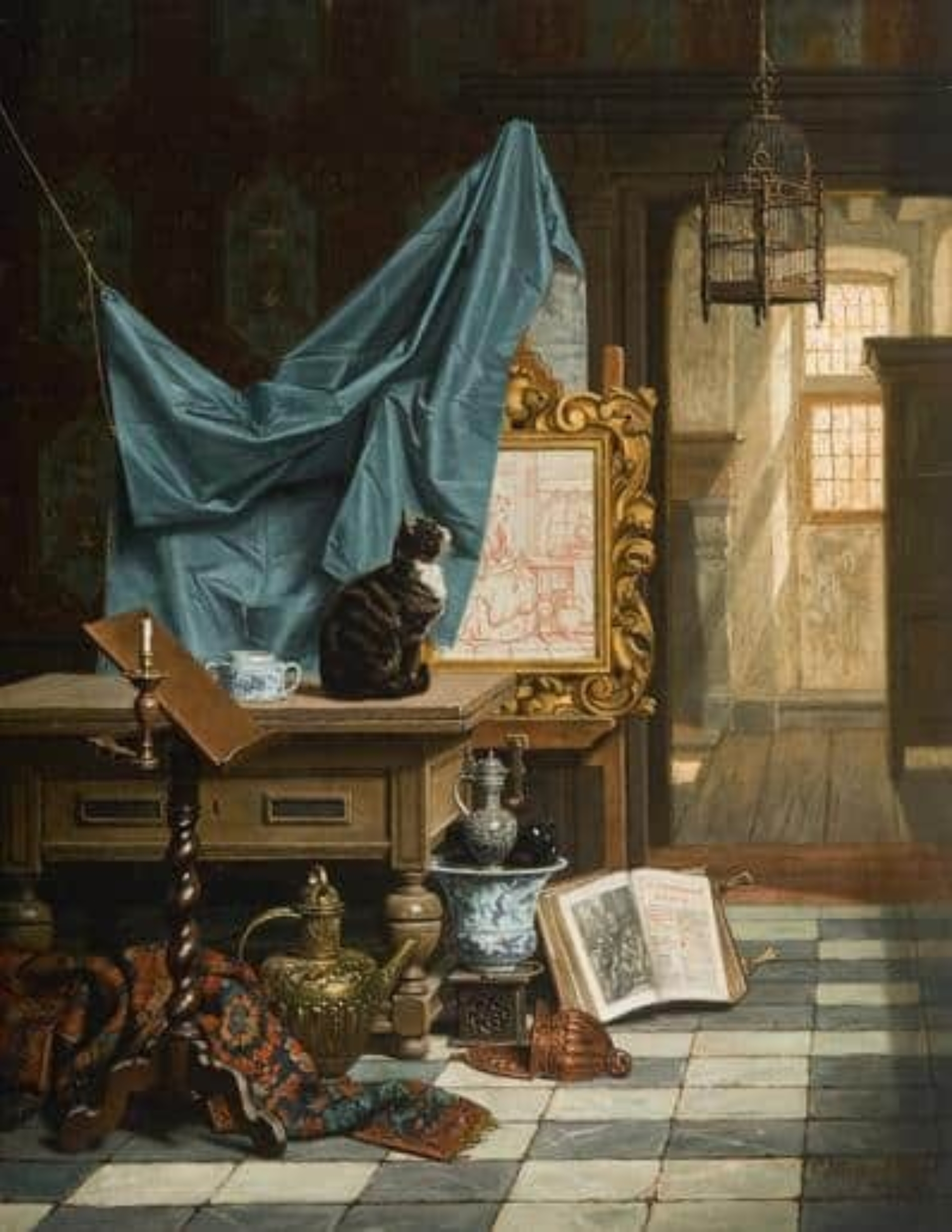 Charles Joseph Grips: Het atelier van de kunstenaar