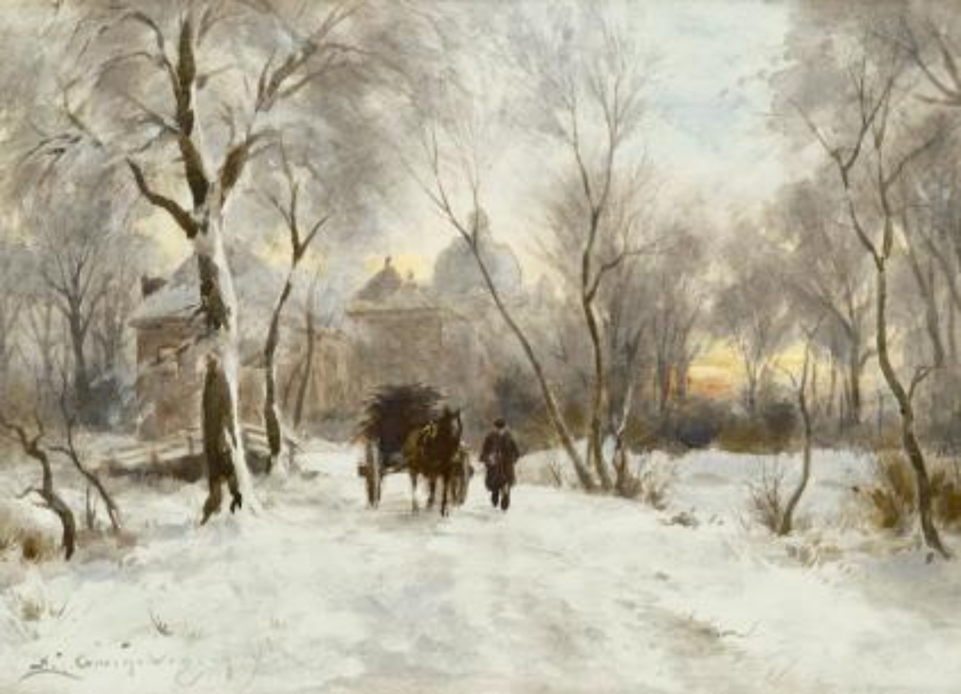 Adriaan Groenewegen: Houtsprokkelaar bij Paleis Huis ten Bosch, Den Haag