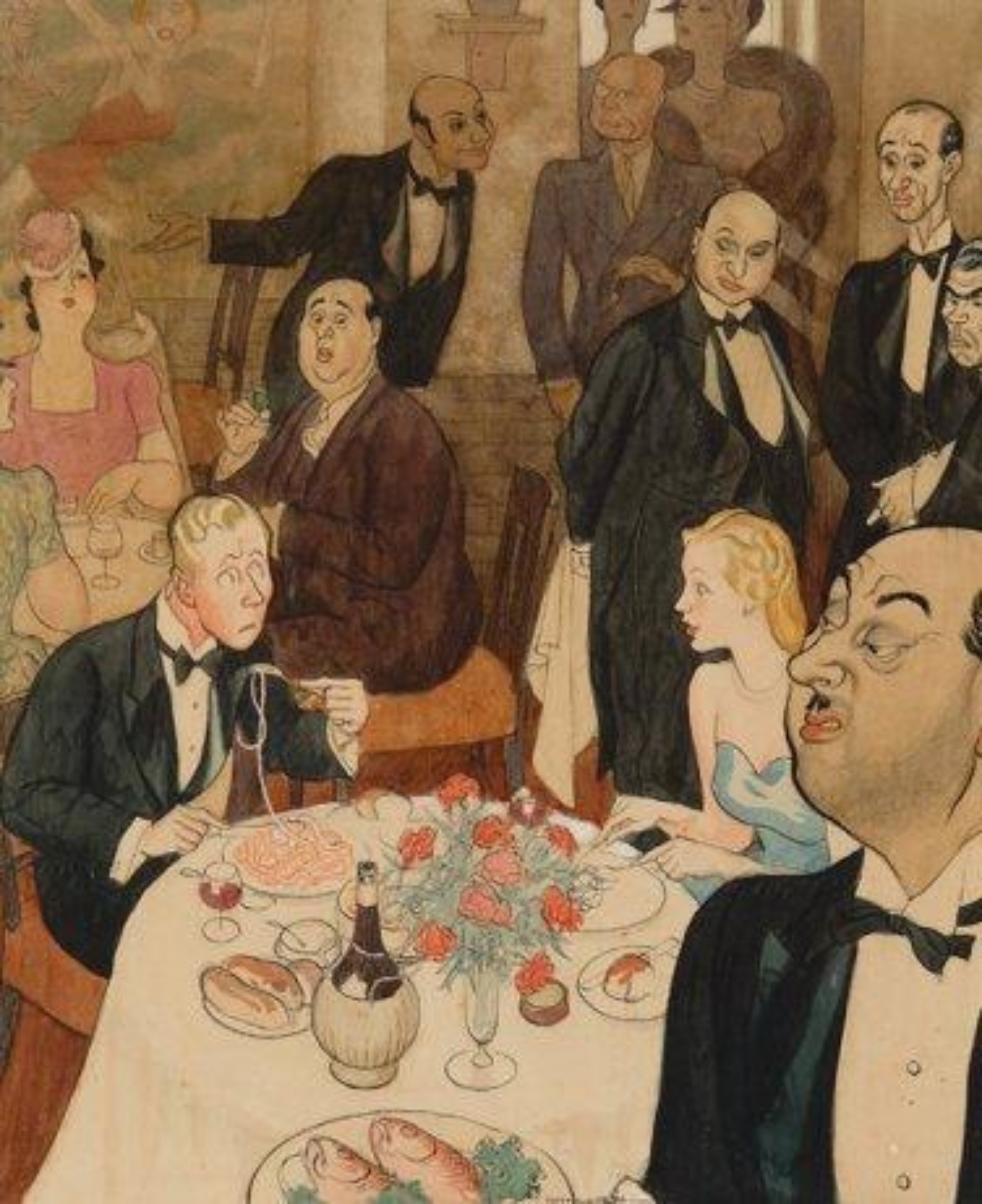 Leslie Illingworth: In het restaurant