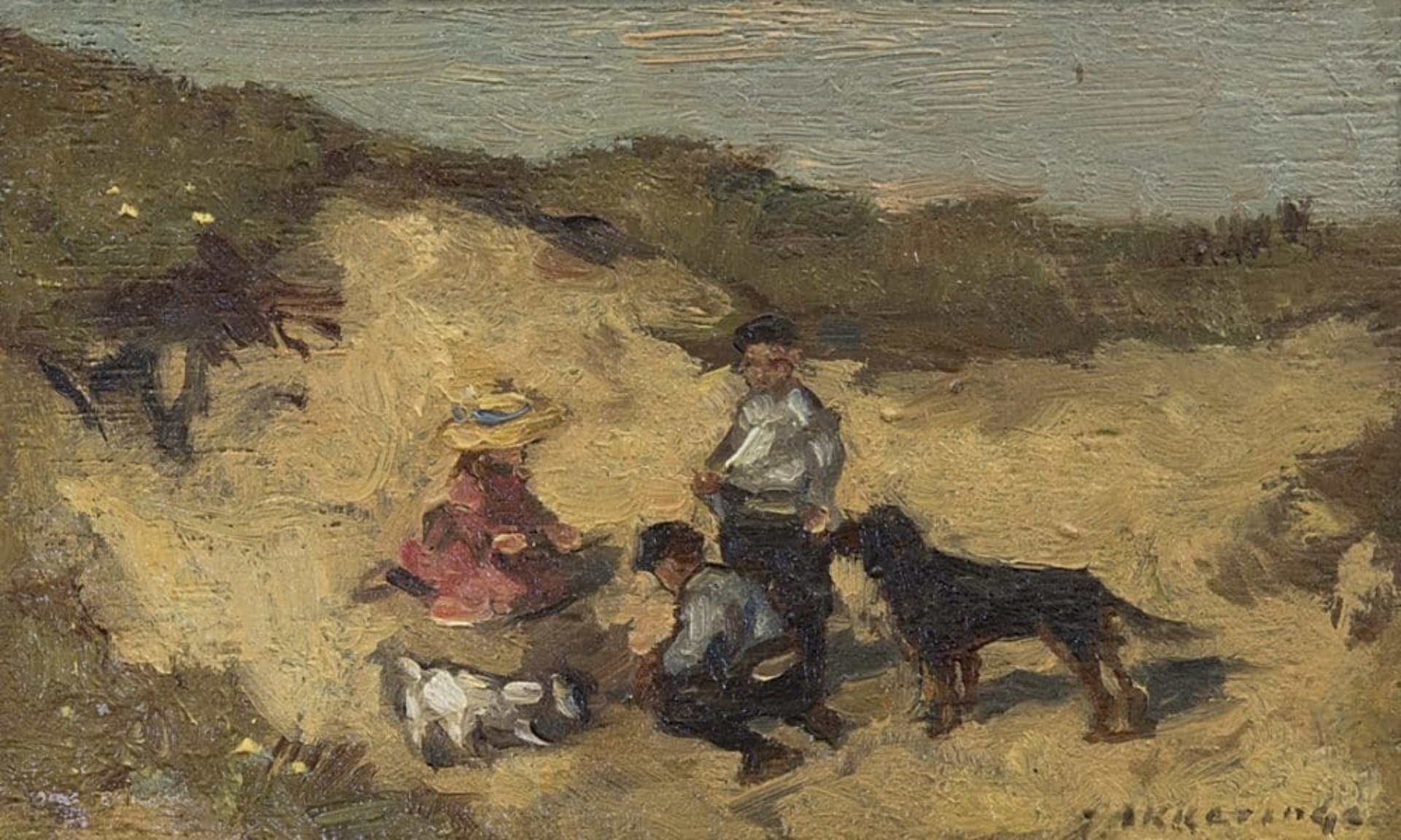 Johannes Evert Hendrik Akkeringa: Spelen in de duinen