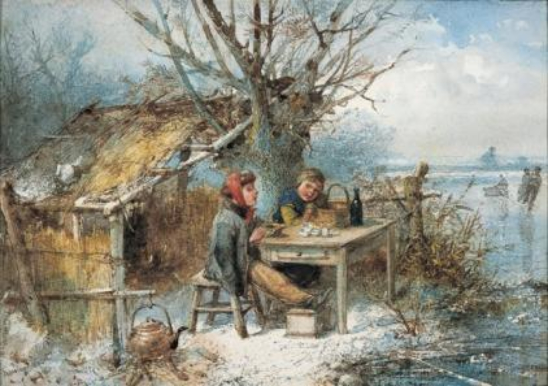 Mari ten Kate: Koek -en -zopie aan een winterse vaart