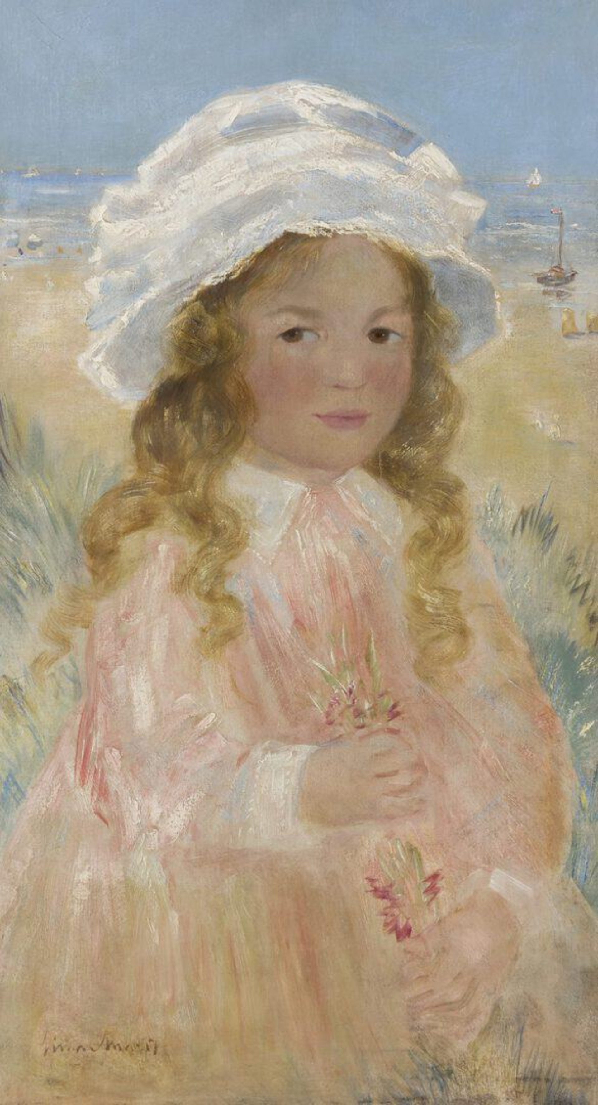 Simon Willem Maris: Meisje in de duinen