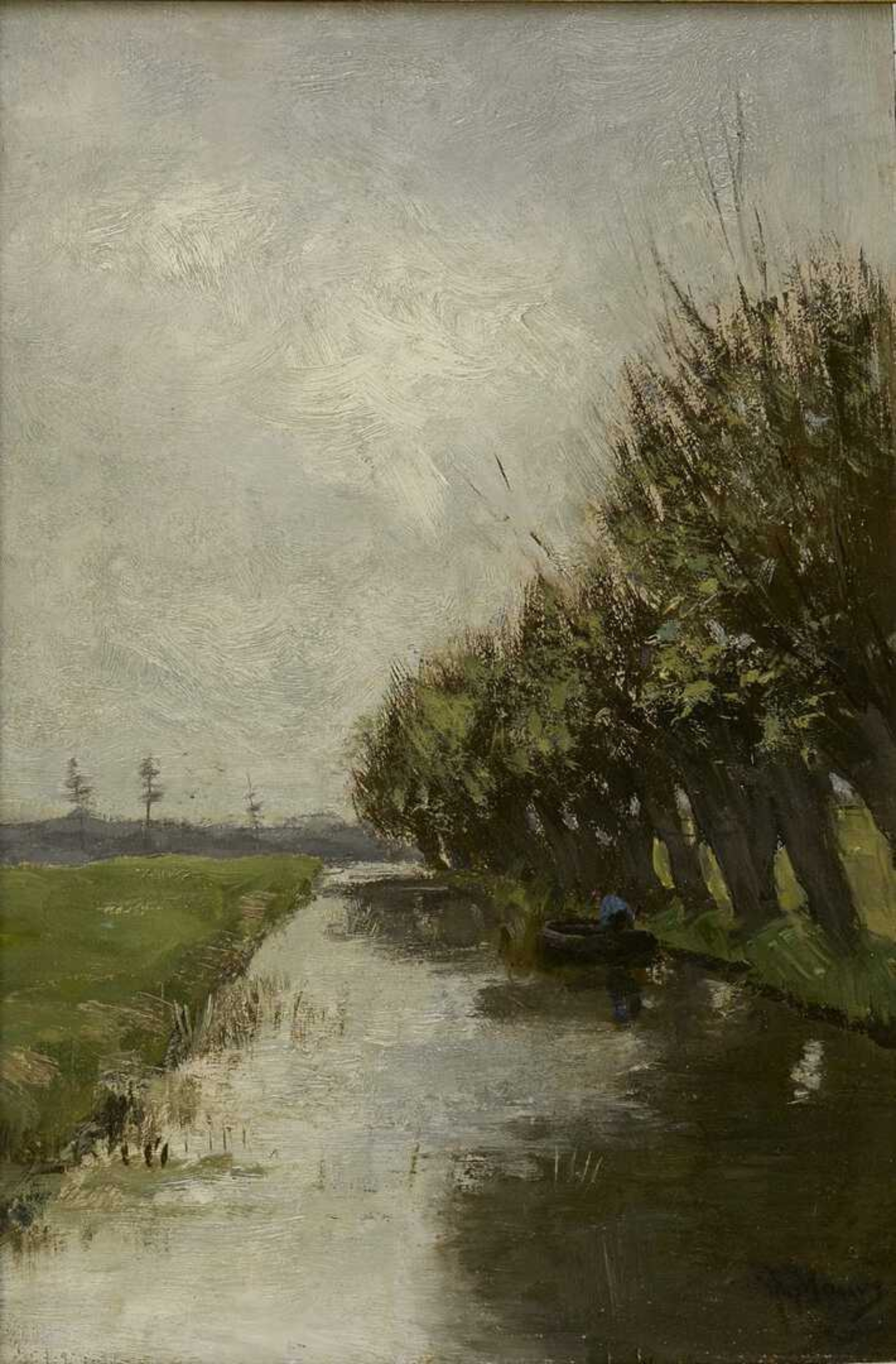 Anton Mauve: Sloot met wilgen