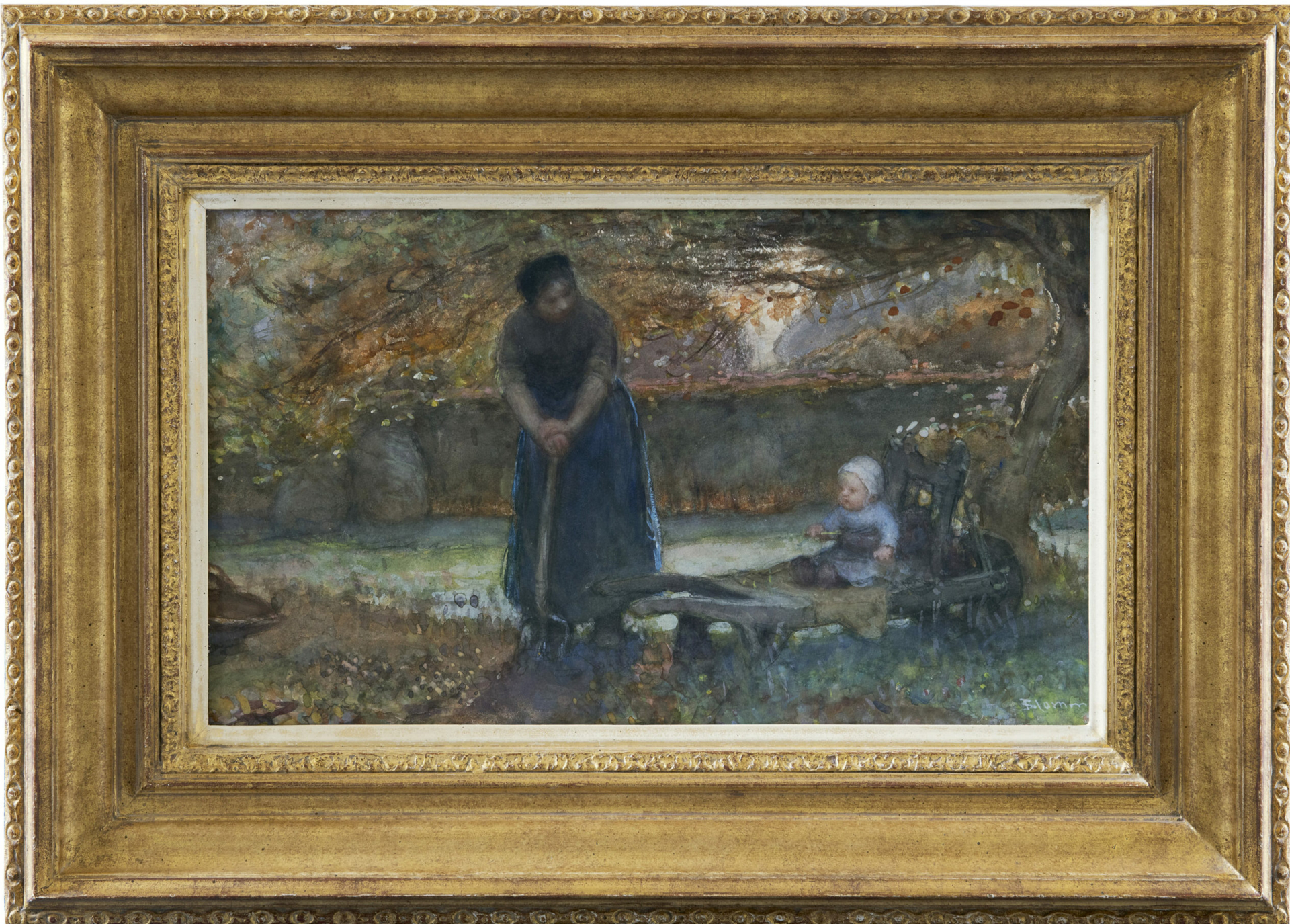 Eugène Brands: Moeder en kind (in lijst)