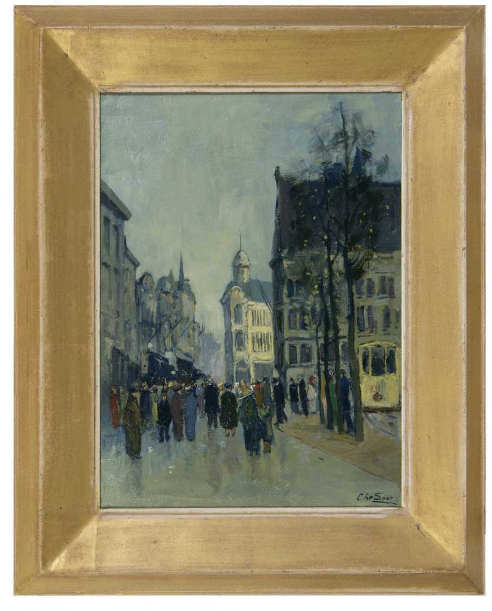 Chris Soer: De Lange Poten in Den Haag (in lijst)