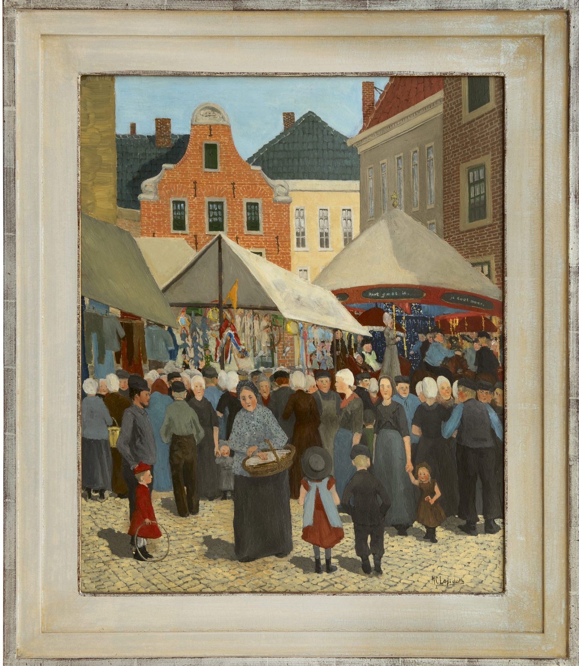 Maurits Constantijn Lapidoth: Kermis op de Veluwe (in lijst)