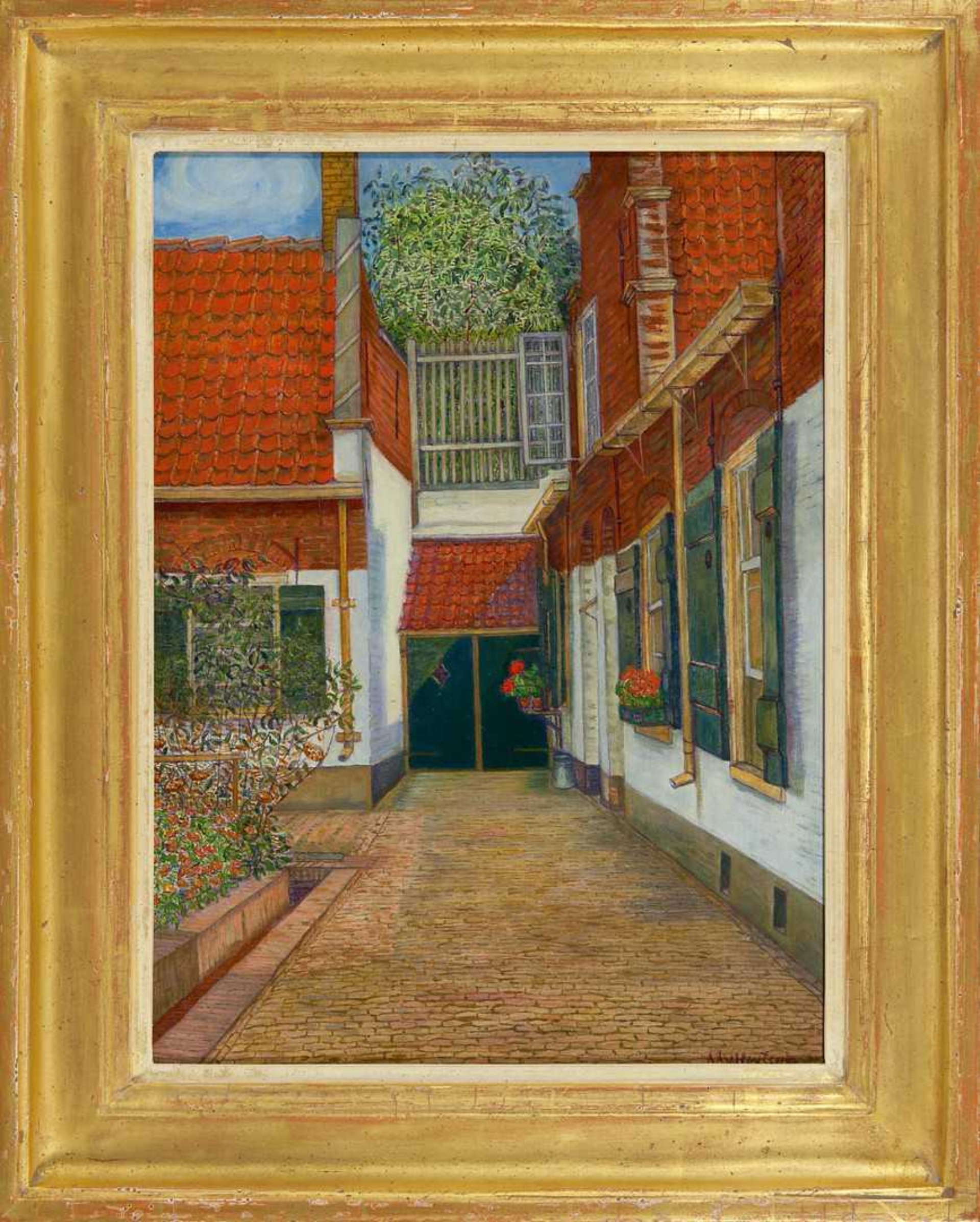 Antoinette Agathe van Hoytema: Het Heilige Geest Hofje te Den Haag (in lijst)
