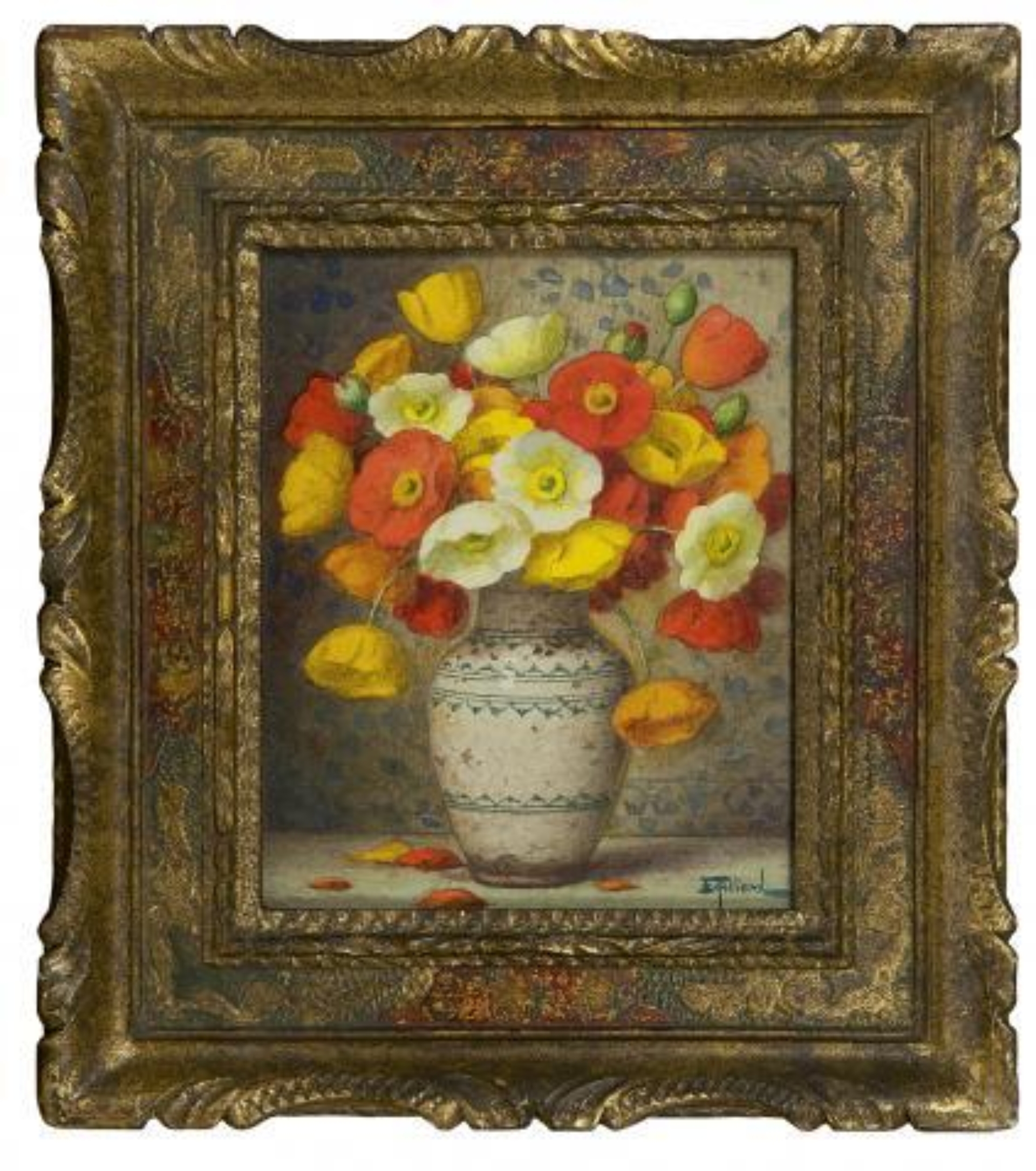 Ernest Filliard: Papavers in een vaasje